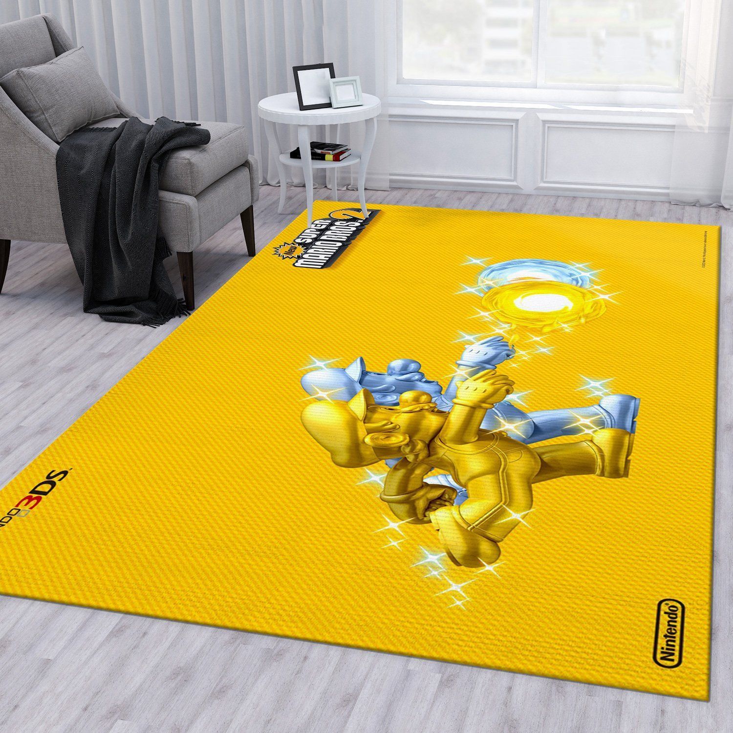 Mario Ver2 Gaming Area Rug Bedroom Rug US Gift Decor - Indoor Outdoor Rugs 1