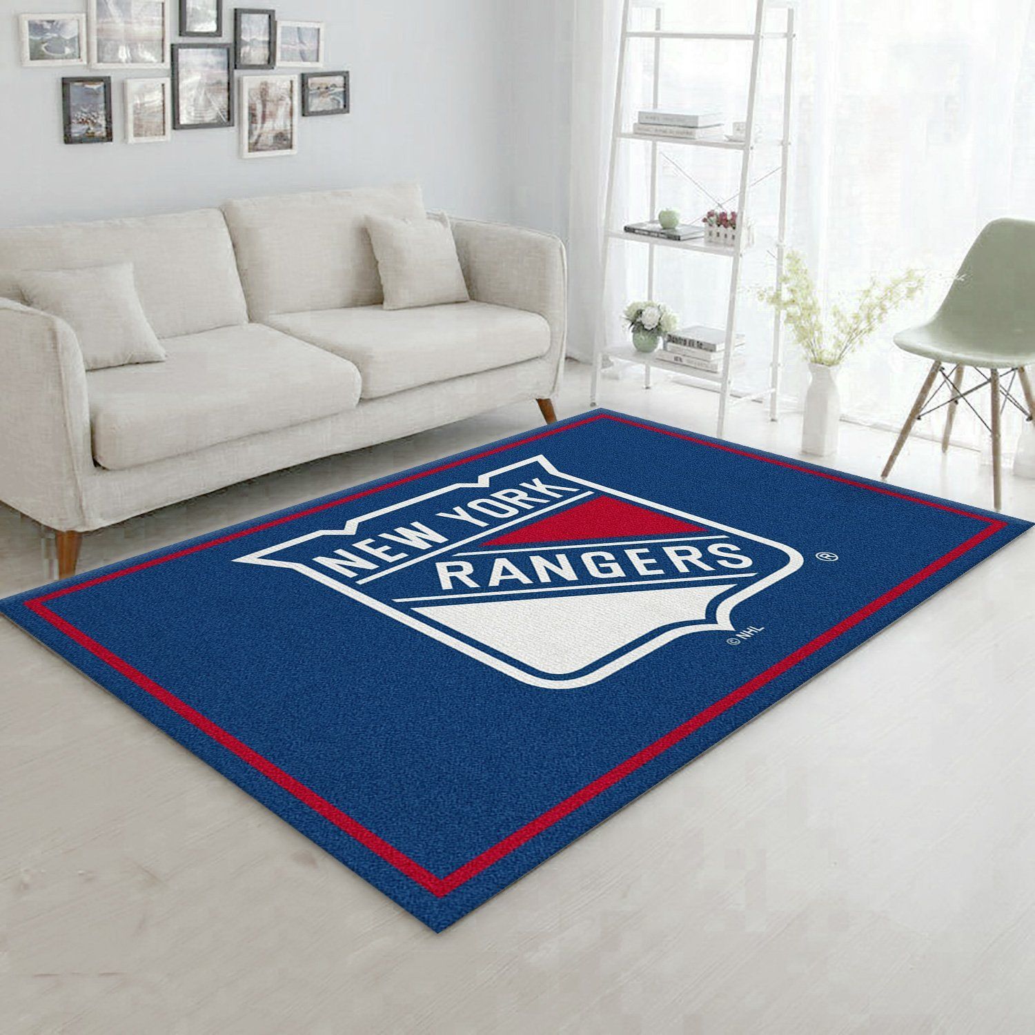 Nhl Spirit New York Rangers Area Rug Carpet, Living Room Rug, Family Gift US Decor - Indoor Outdoor Rugs 2