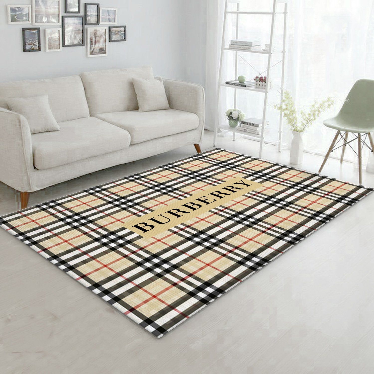 Burberry Rugs Living Room Rug US Gift Decor - Indoor Outdoor Rugs 1