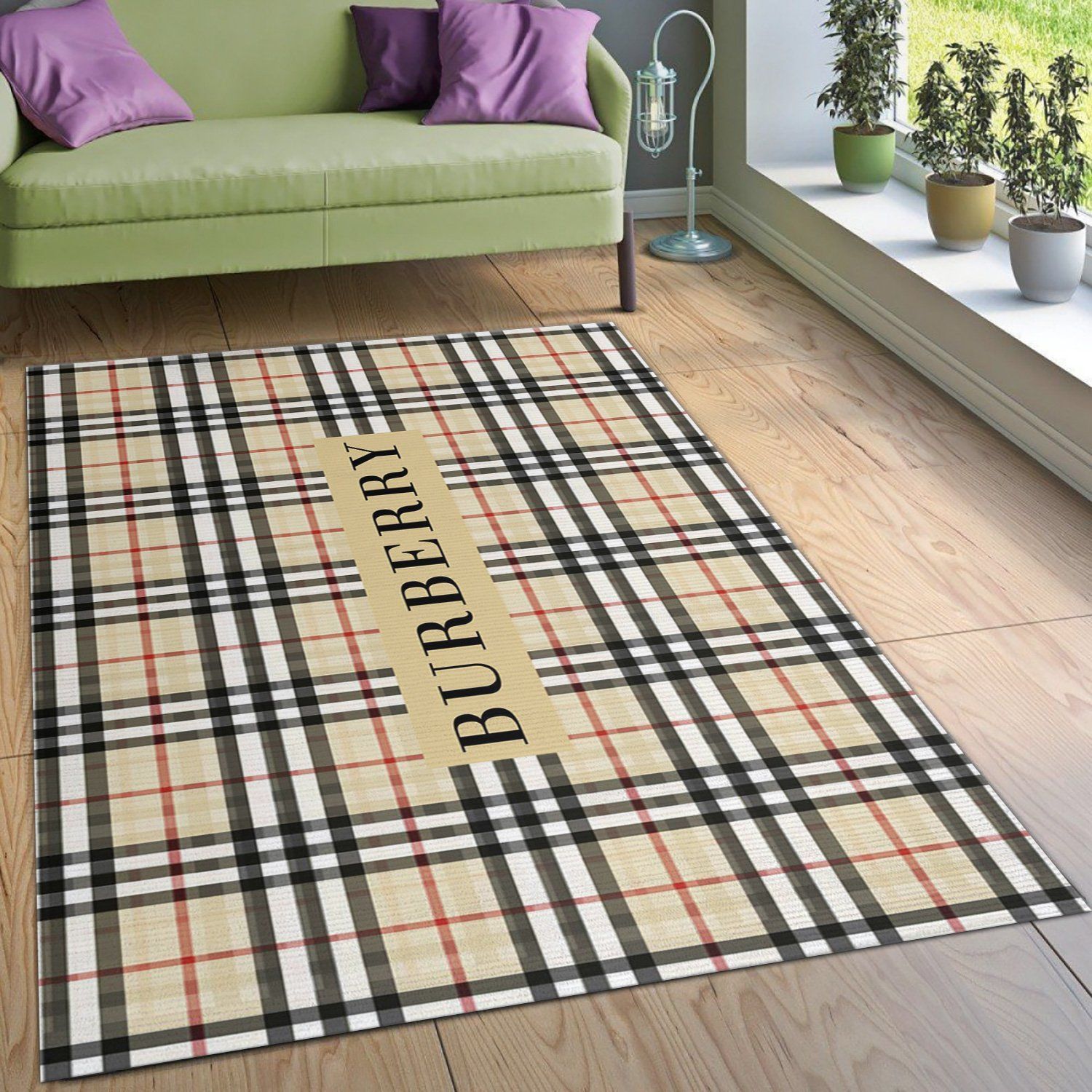 Burberry Rugs Living Room Rug US Gift Decor - Indoor Outdoor Rugs 2