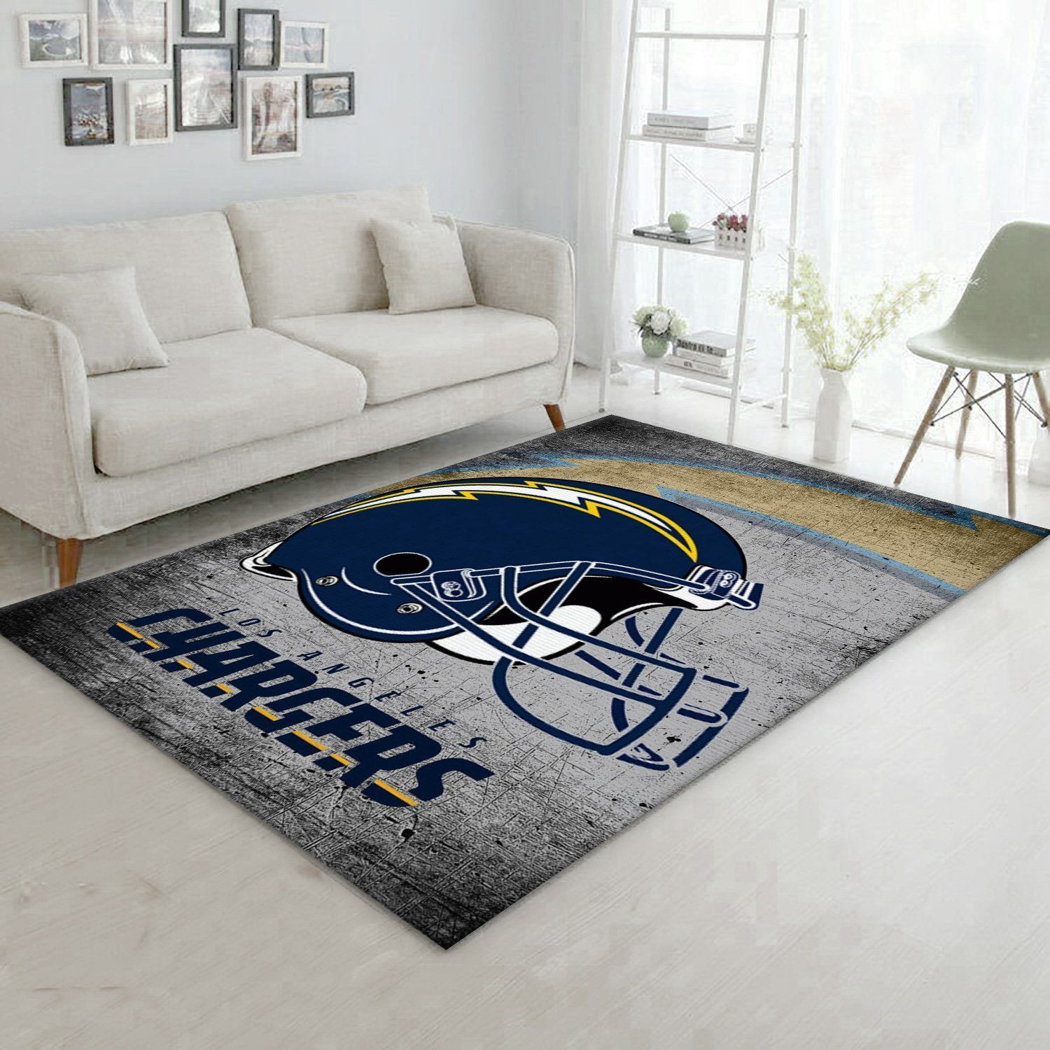 Los Angeles Chargers Nfl Rug Living Room Rug Home Decor Floor Decor - Indoor Outdoor Rugs 3