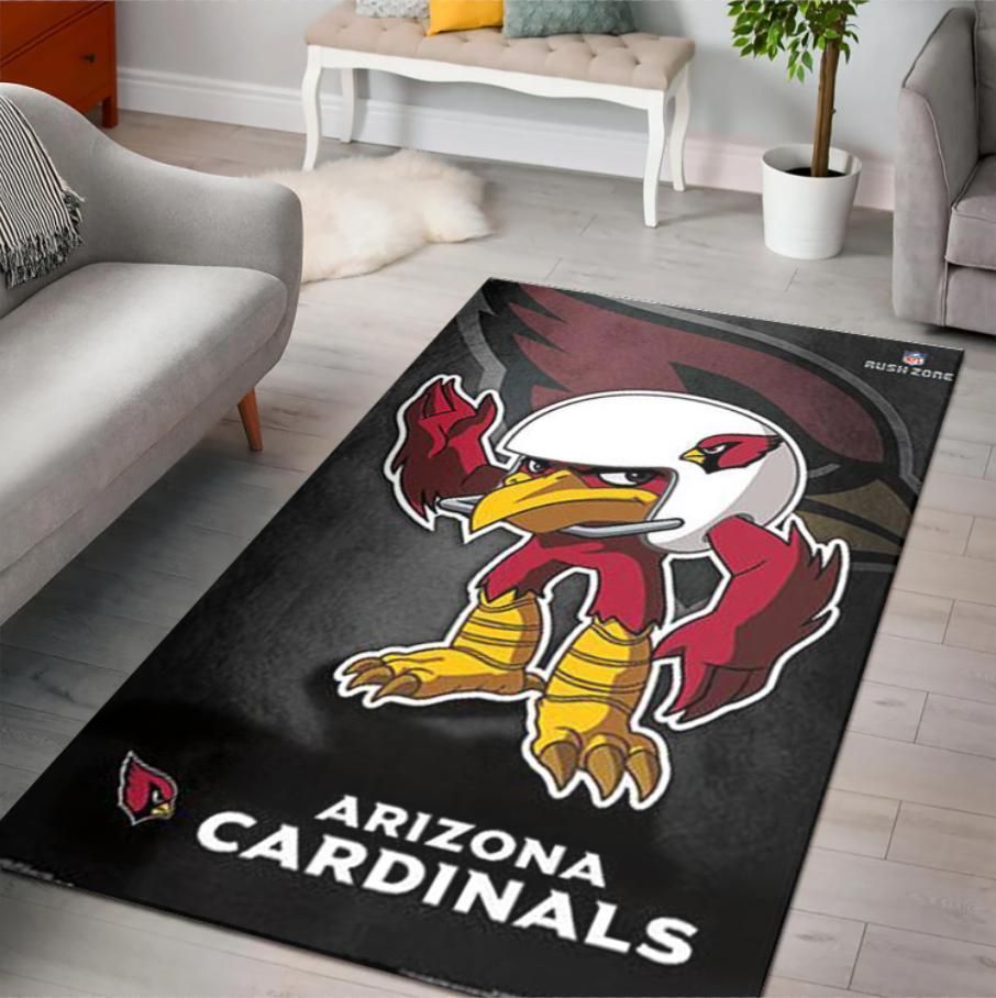Arizona Cardinals Rusher Nfl Rusho Zone Character Area Rug Rugs For Living Room Rug Home Decor - Indoor Outdoor Rugs 1