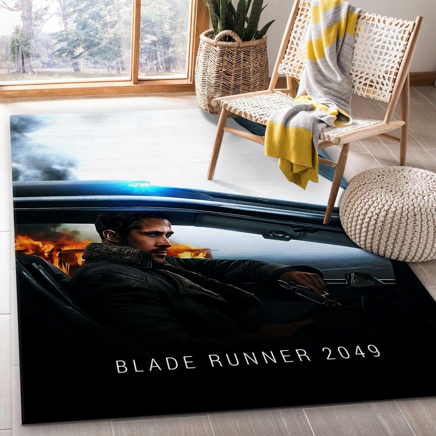 Blade Runner 2049 Area Rug Art Painting Movie Rugs Home US Decor - Indoor Outdoor Rugs 2