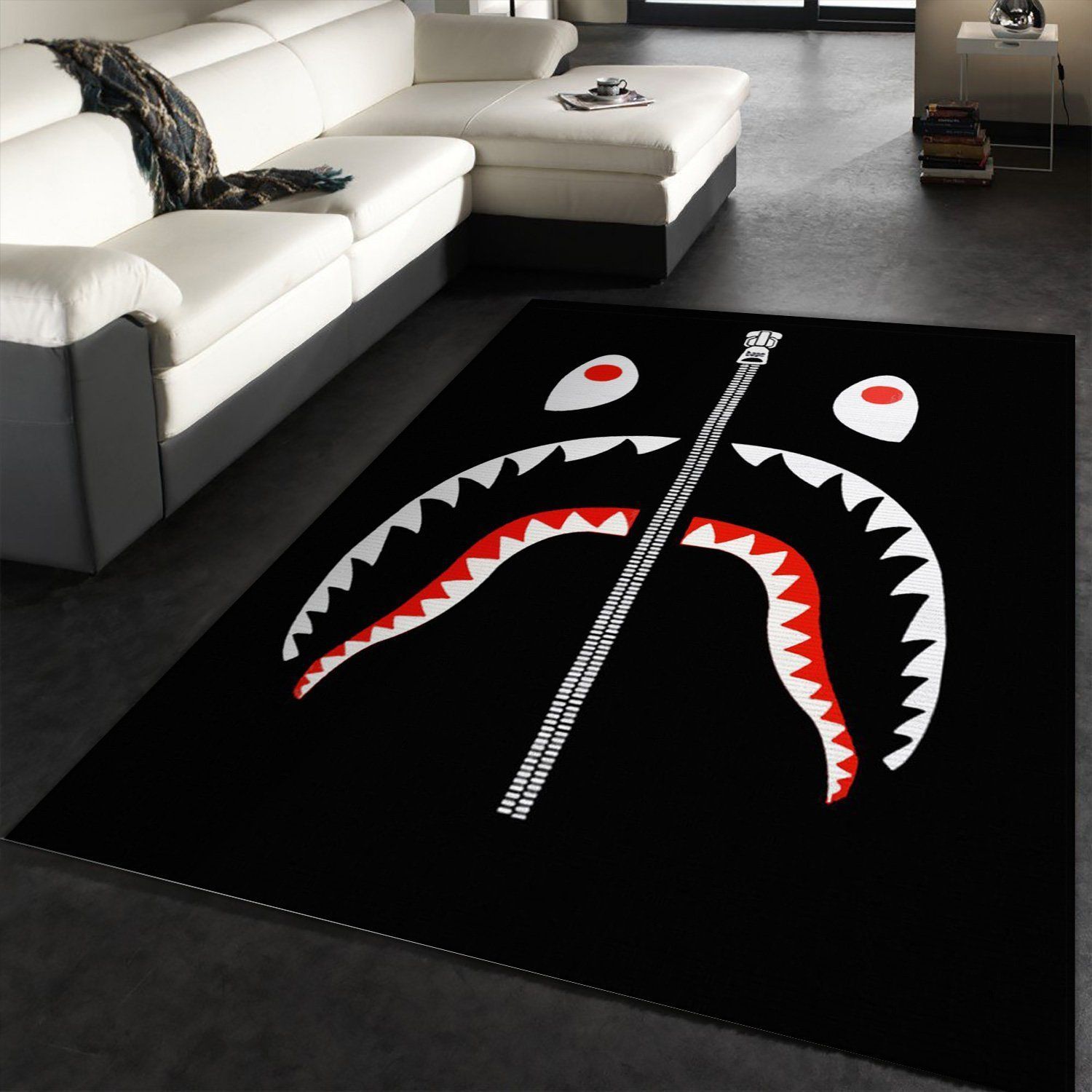 Hype Shark Area Rug Fashion Brand Rug Home Decor Floor Decor - Indoor Outdoor Rugs 1