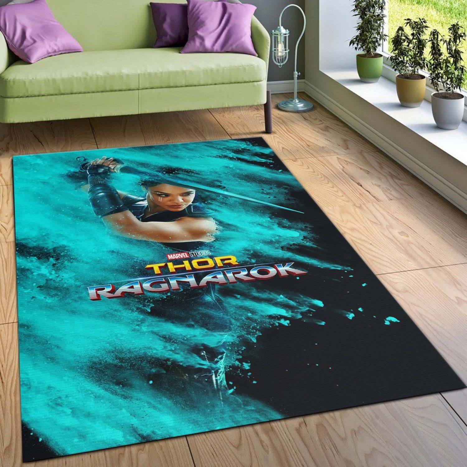 Thor Ragnarok Valkyrie Area Rug For Christmas, Bedroom, Christmas Gift US Decor - Indoor Outdoor Rugs 2