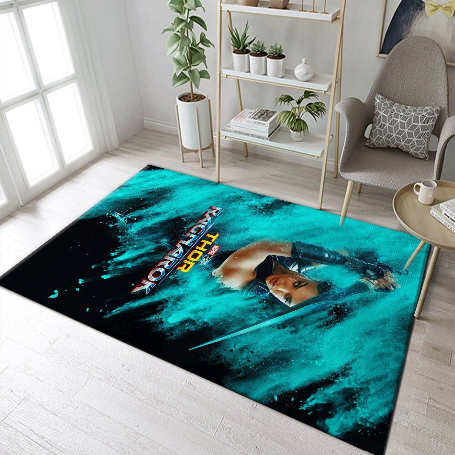 Thor Ragnarok Valkyrie Area Rug For Christmas, Bedroom, Christmas Gift US Decor - Indoor Outdoor Rugs 1