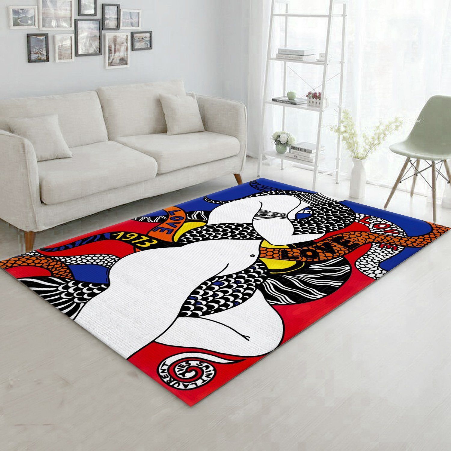 Ysl Vintage Love Poster Area Rugs Living Room Rug Christmas Gift US Decor - Indoor Outdoor Rugs 2