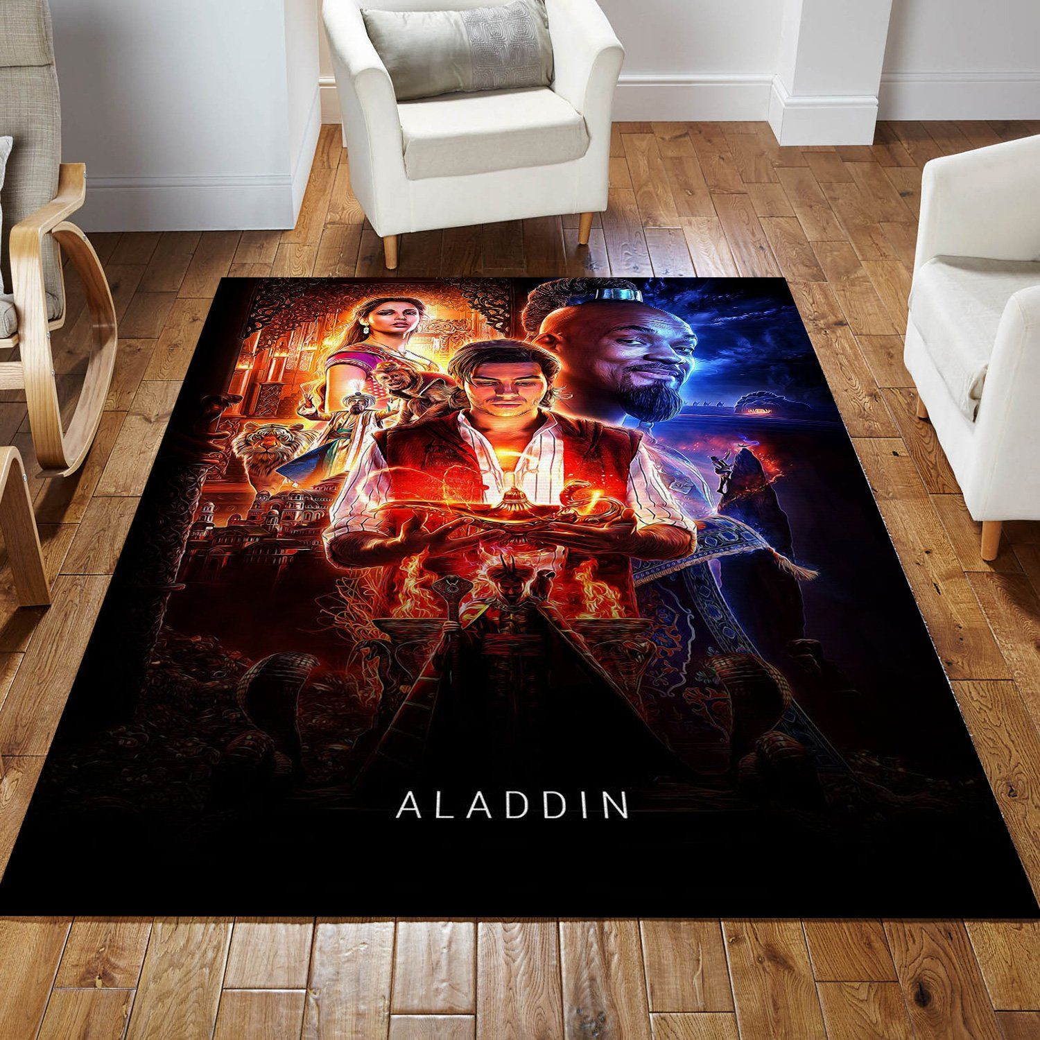 Aladdin Area Rug Movie Rug Home Decor Floor Decor - Indoor Outdoor Rugs 3