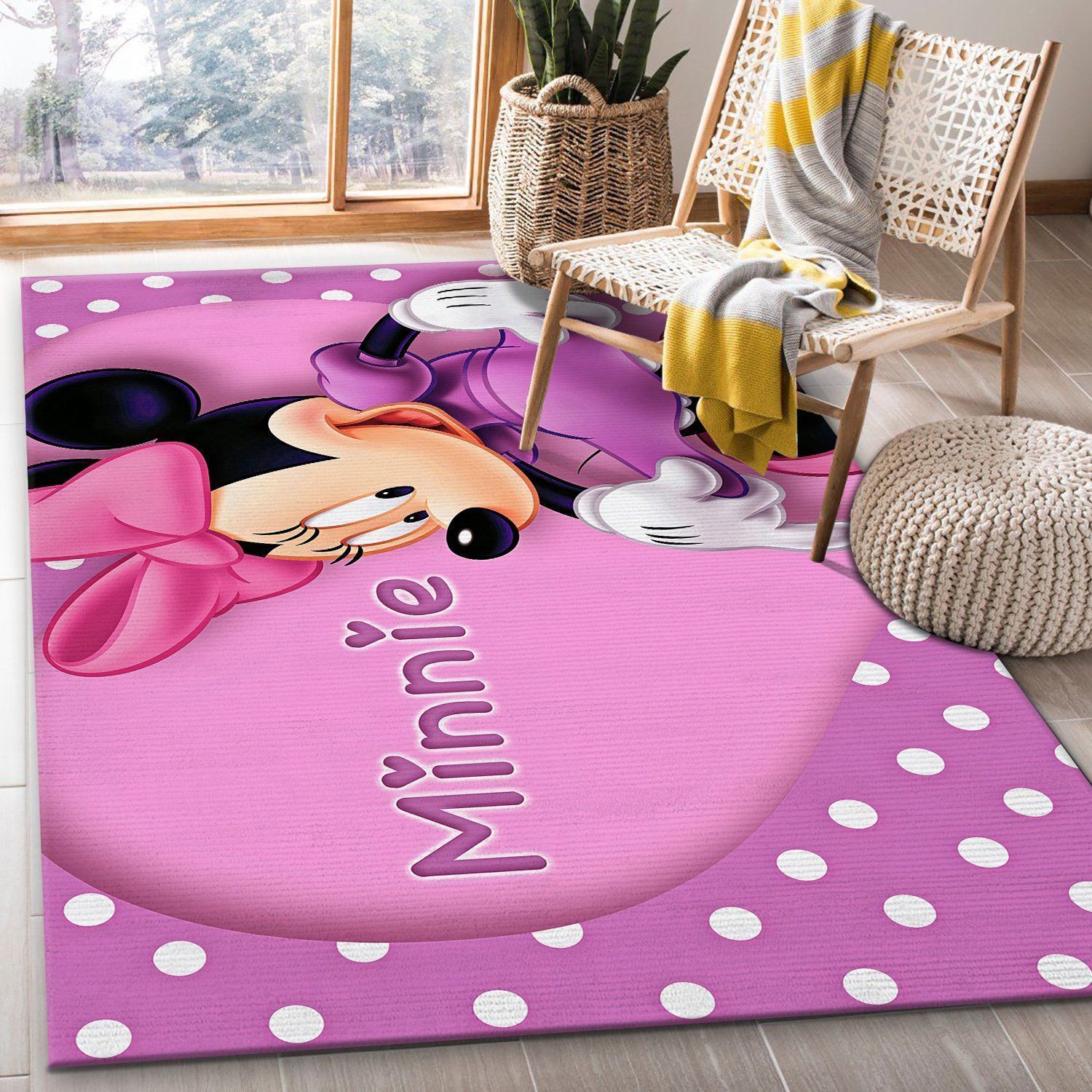 Minnie Mouse Area Rugs Disney Movies Living Room Carpet FN121207 Local Brands Floor Decor The US Decor - Indoor Outdoor Rugs 2