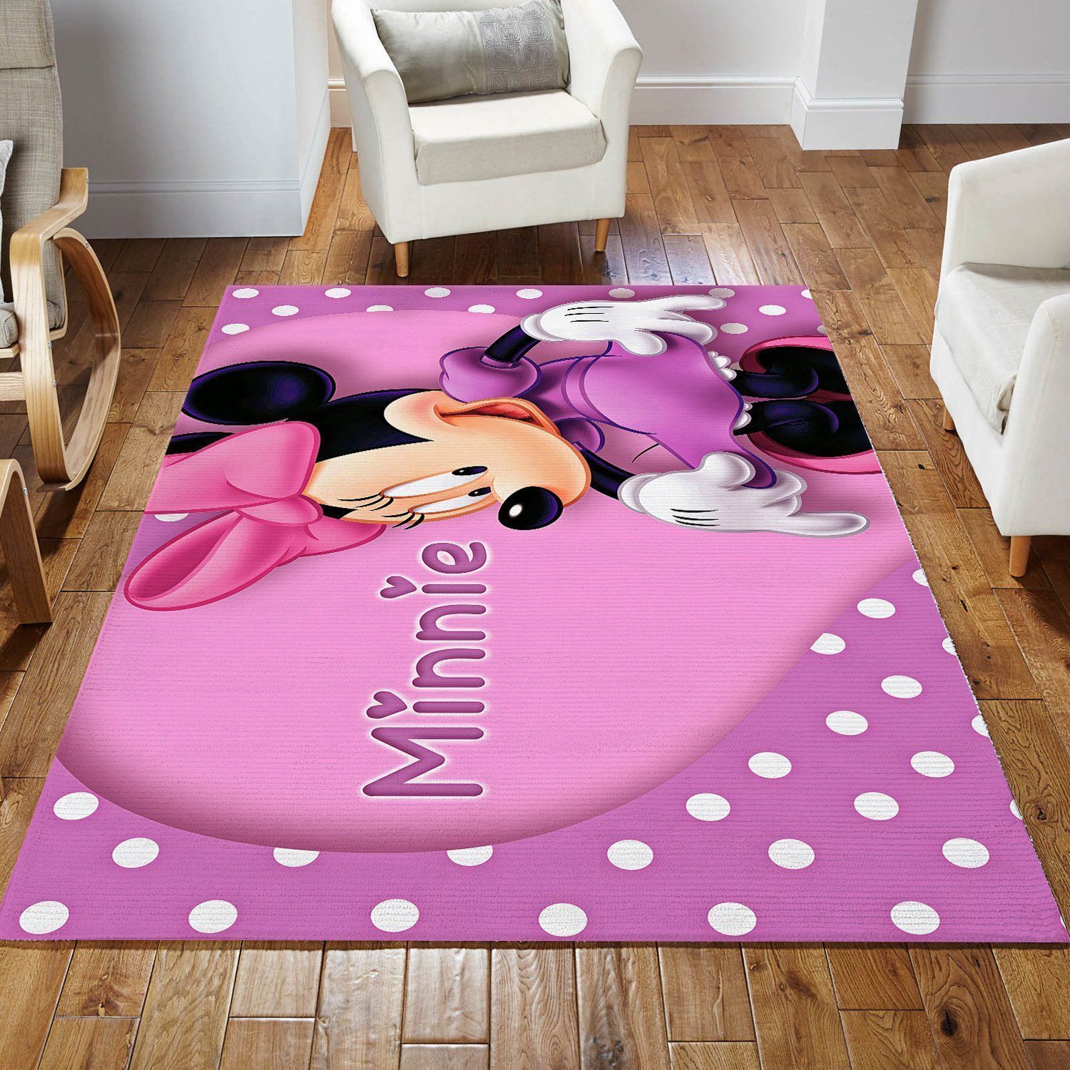 Minnie Mouse Area Rugs Disney Movies Living Room Carpet FN121207 Local Brands Floor Decor The US Decor - Indoor Outdoor Rugs 3