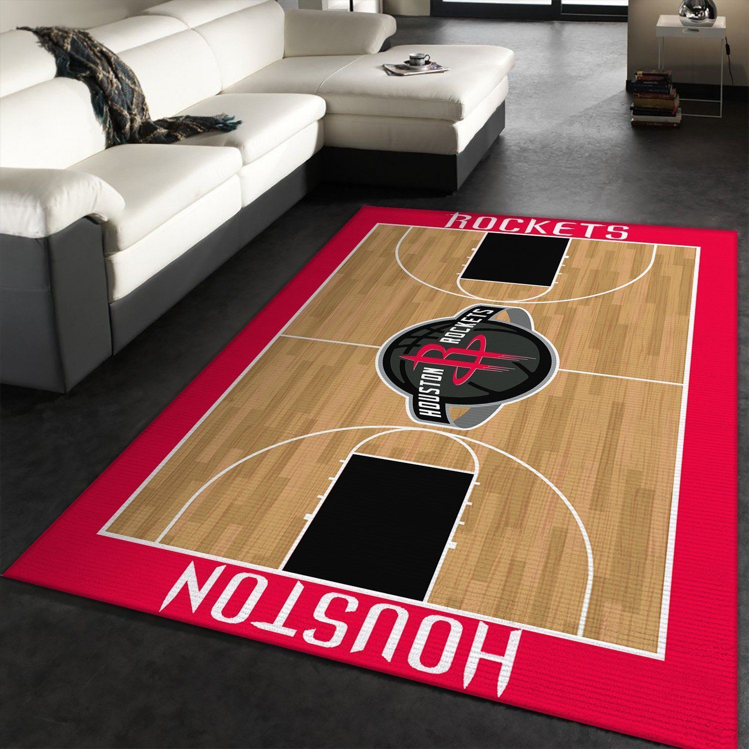 Houston Rockets NBA Area Rugs Living Room Carpet FN141151 Christmas Gift Floor Decor The US Decor - Indoor Outdoor Rugs 1