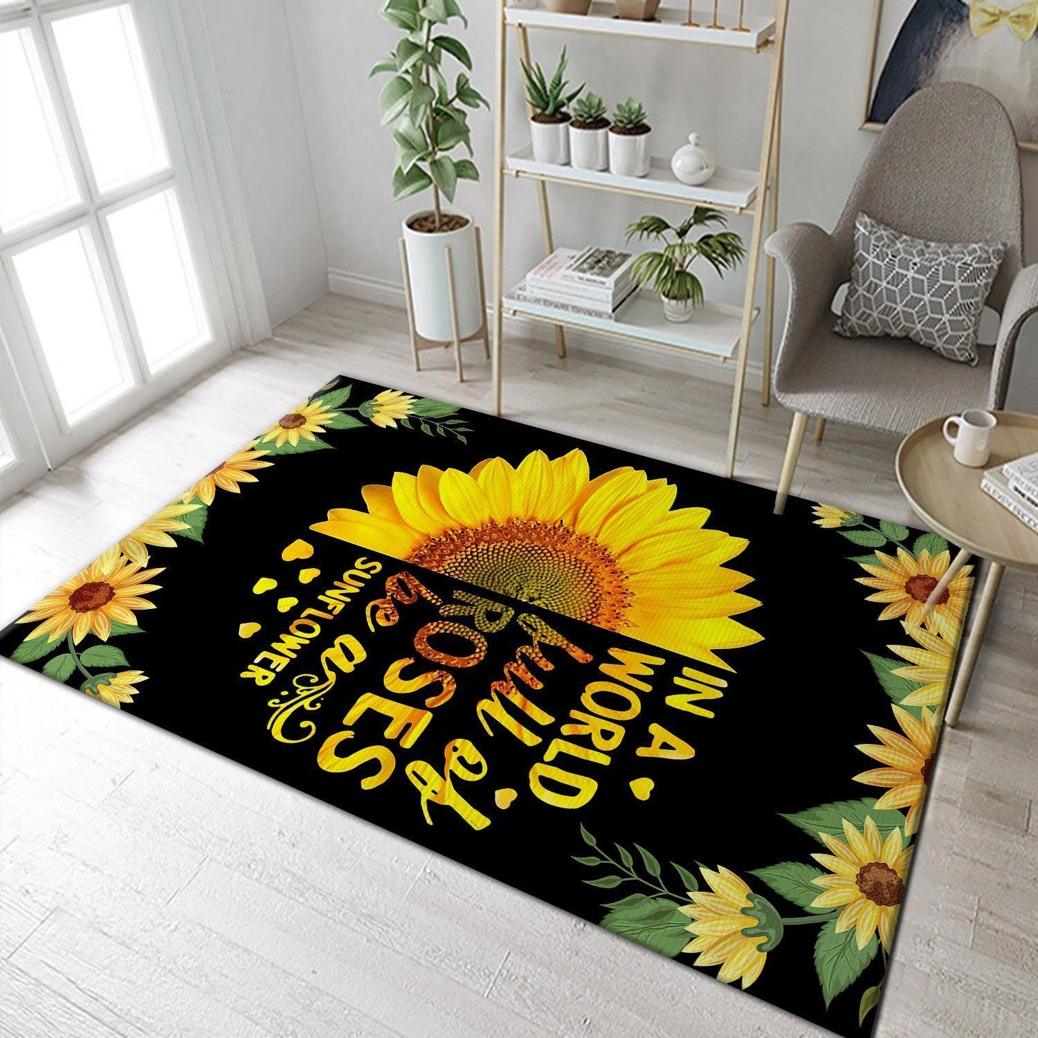 in world full of roses be sunflower hippie life rug Floor Rugs - Indoor Outdoor Rugs 2