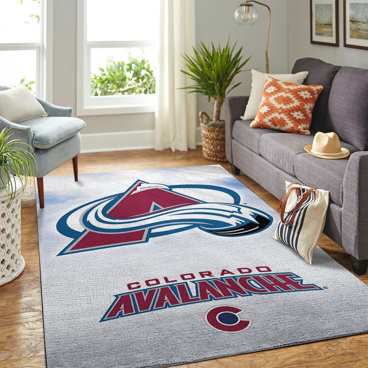 Colorado Avalanche Nhl Team Logo Style Nice Gift Home Decor Rectangle Area Rug - Indoor Outdoor Rugs 1