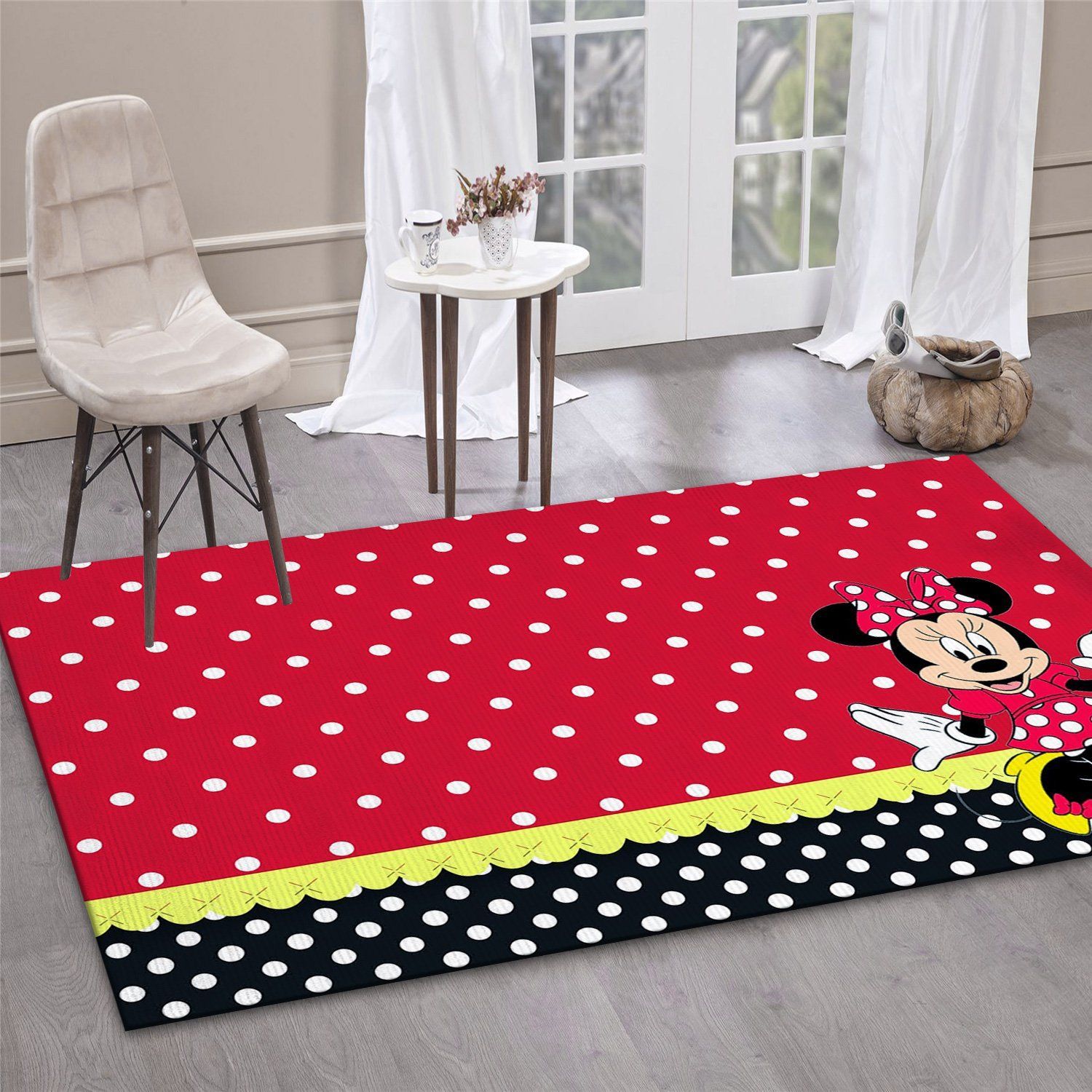 Minnie Mouse Ver11 Movie Area Rug Bedroom Rug Christmas Gift US Decor - Indoor Outdoor Rugs 3