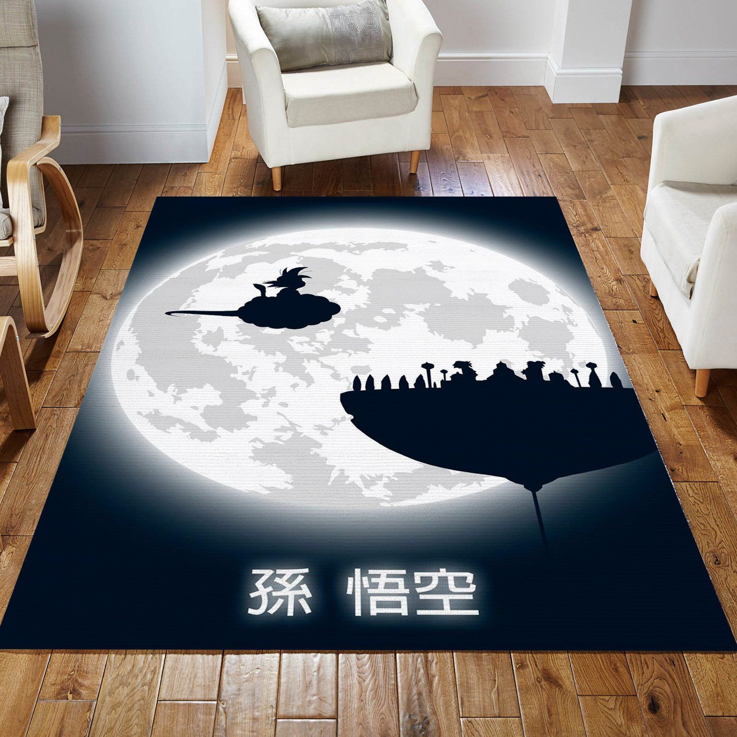 Don T Look At The Full Moon Anime Area Rug, Kitchen Rug, Christmas Gift US Decor - Indoor Outdoor Rugs 3