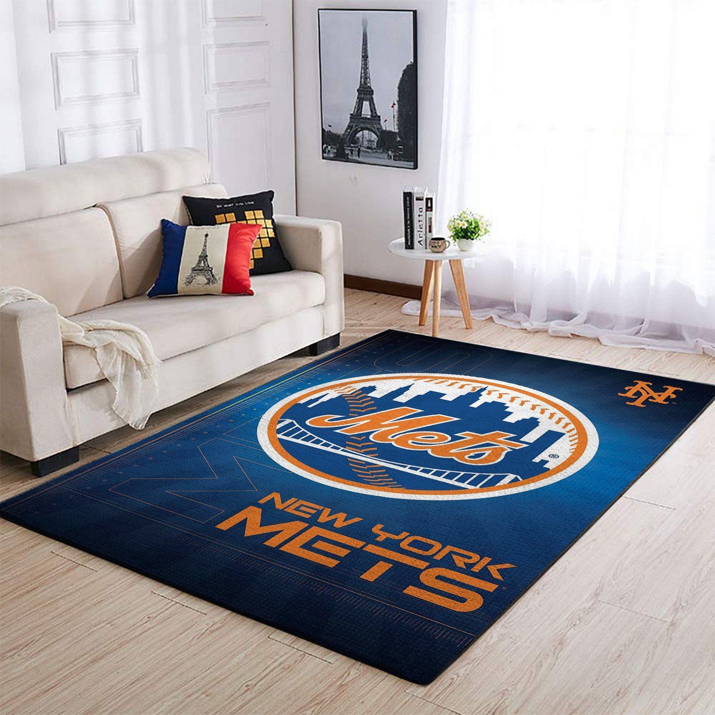 New York Mets Mlb Team Logo Style Nice Gift Home Decor Rectangle Area Rug - Indoor Outdoor Rugs 2