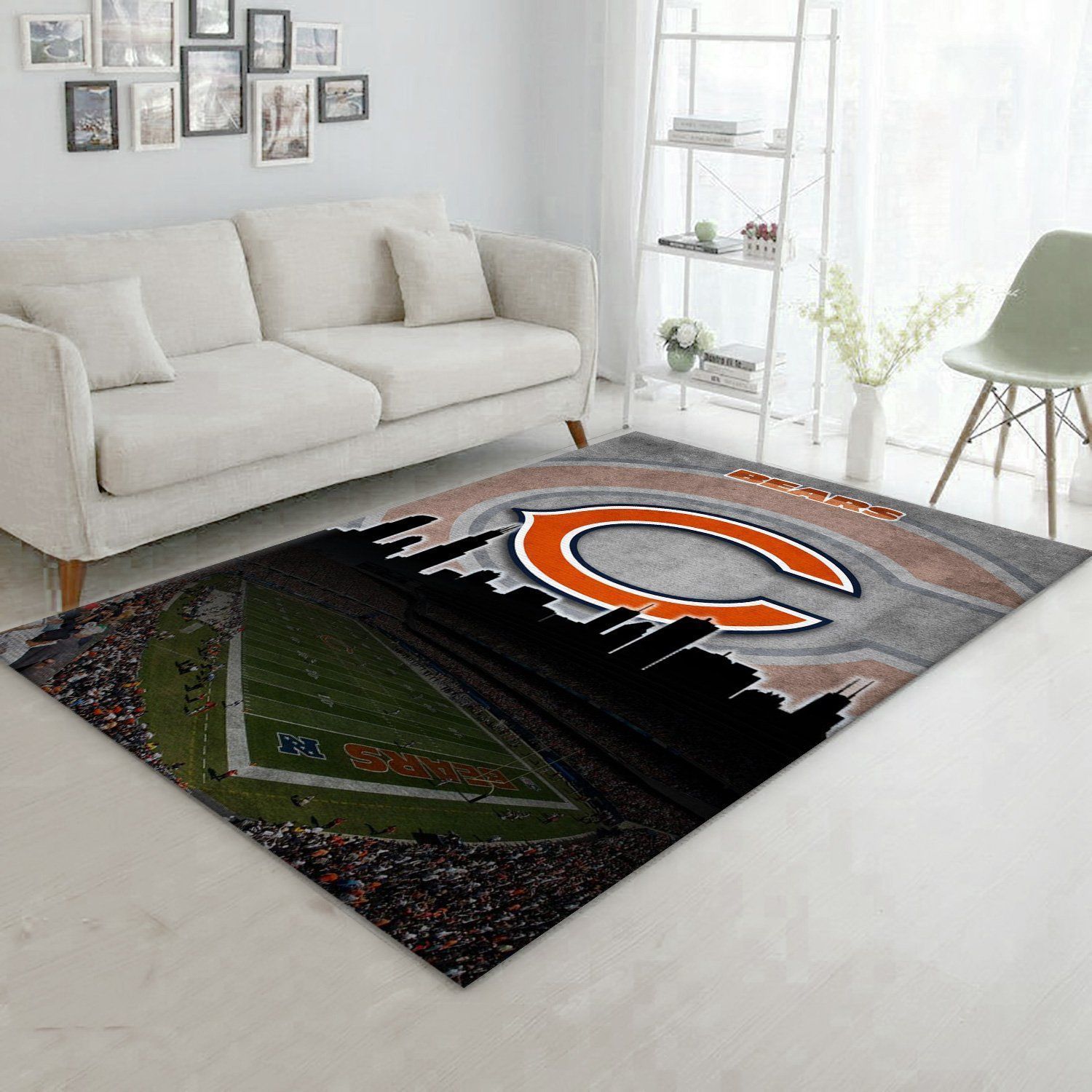 Chicago Bears NFL Rug Living Room Rug Home US Decor - Indoor Outdoor Rugs 2