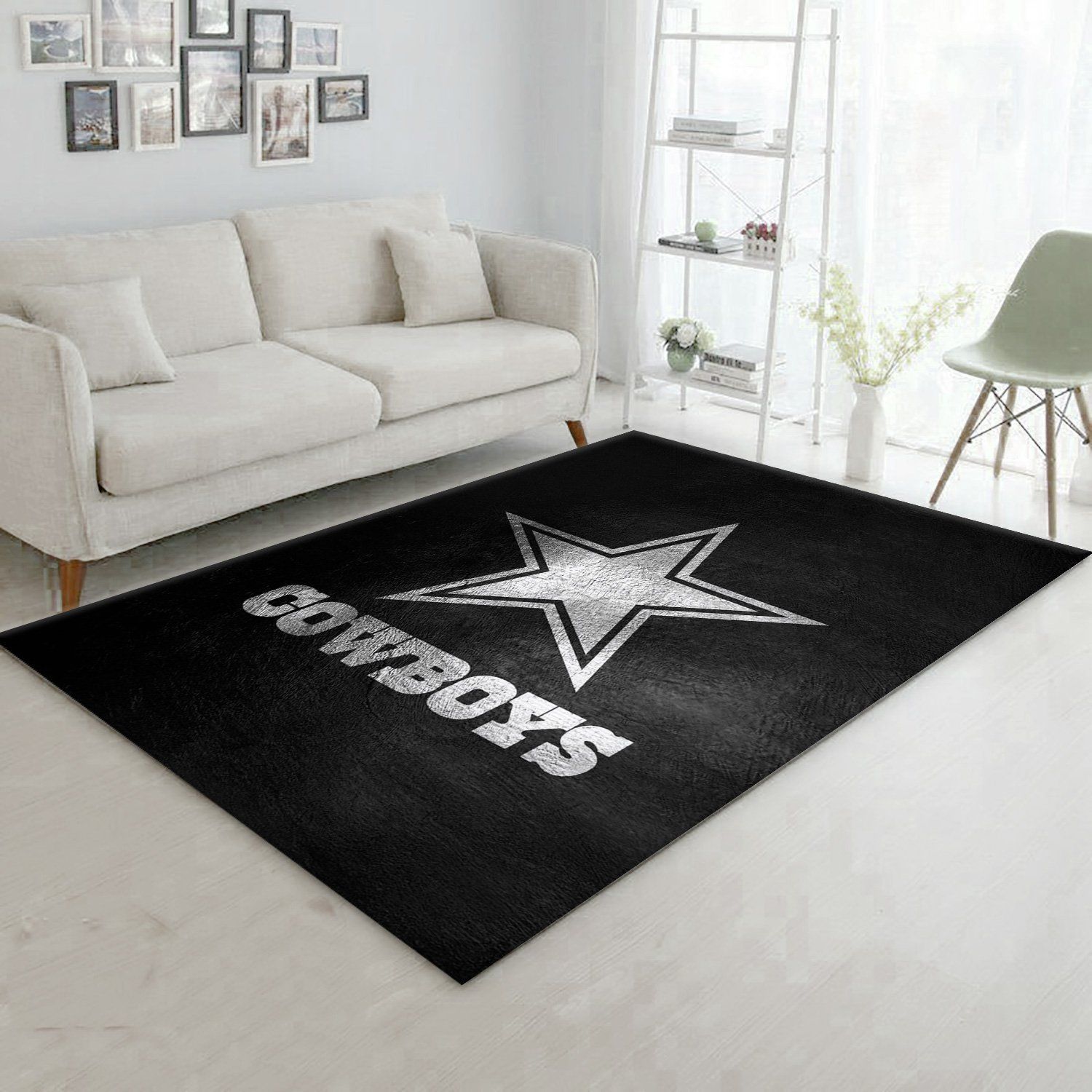 Dallas Cowboys Silver NFL Area Rug For Christmas, Kitchen Rug, Family Gift US Decor - Indoor Outdoor Rugs 2