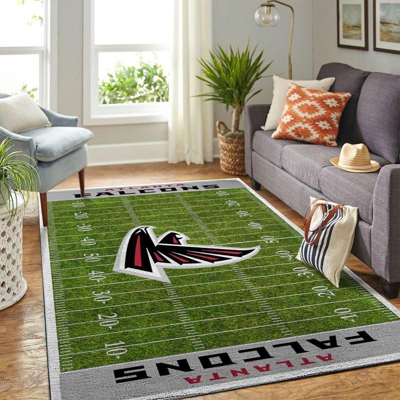 Atlanta Falcons Nfl Rug Room Carpet Sport Custom Area Floor Home Decor V6 - Indoor Outdoor Rugs 1