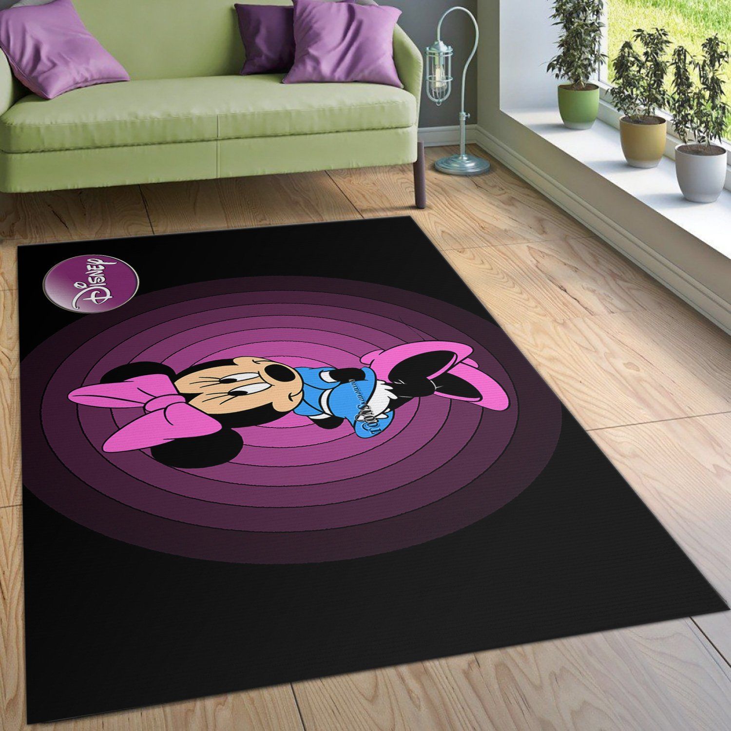 Minnie Mouse Ver9 Area Rug Bedroom Rug Family Gift US Decor - Indoor Outdoor Rugs 3