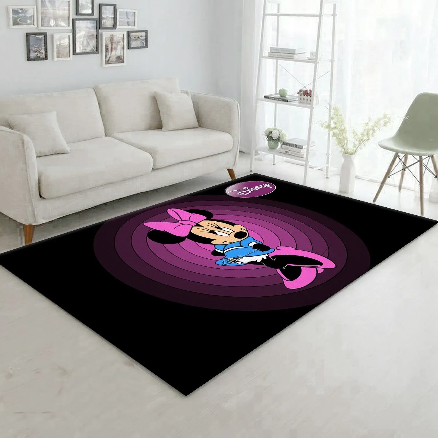 Minnie Mouse Ver9 Area Rug Bedroom Rug Family Gift US Decor - Indoor Outdoor Rugs 2