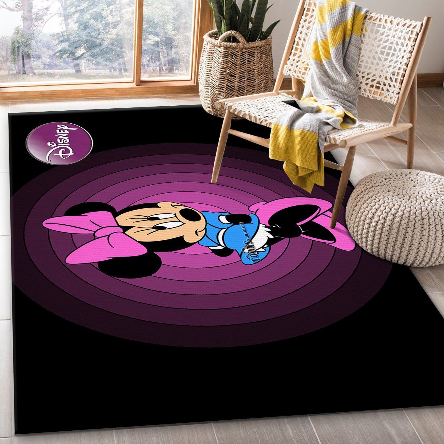 Minnie Mouse Ver9 Area Rug Bedroom Rug Family Gift US Decor - Indoor Outdoor Rugs 1