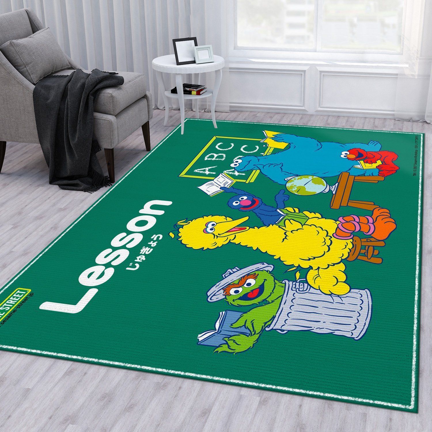 Sesame Street Learn 1 Area Rug For Christmas Living Room Rug Christmas Gift US Decor - Indoor Outdoor Rugs 1
