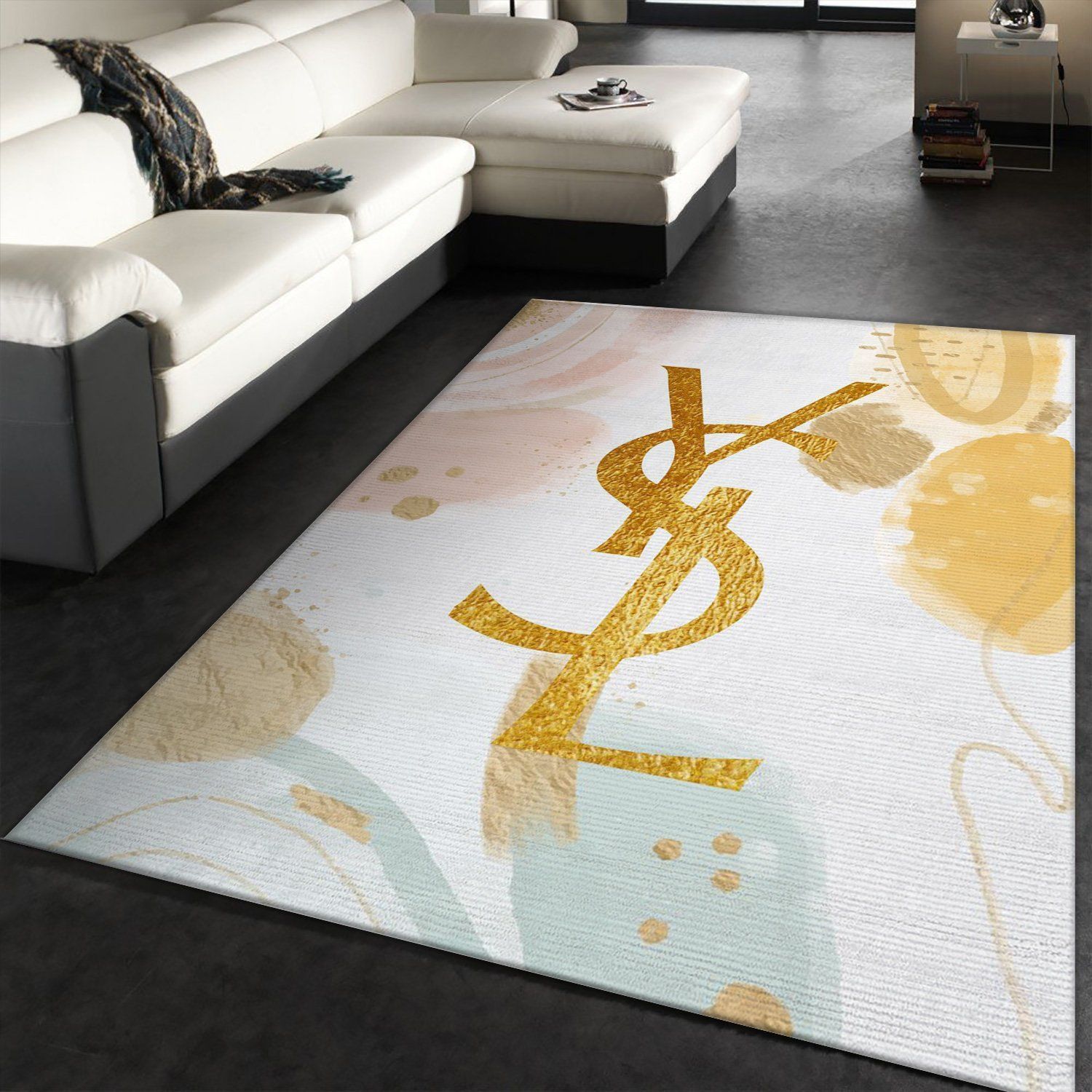 Ysl Yves Saint Lauren Rectangle Rug Bedroom Rug Home Decor Floor Decor - Indoor Outdoor Rugs 1