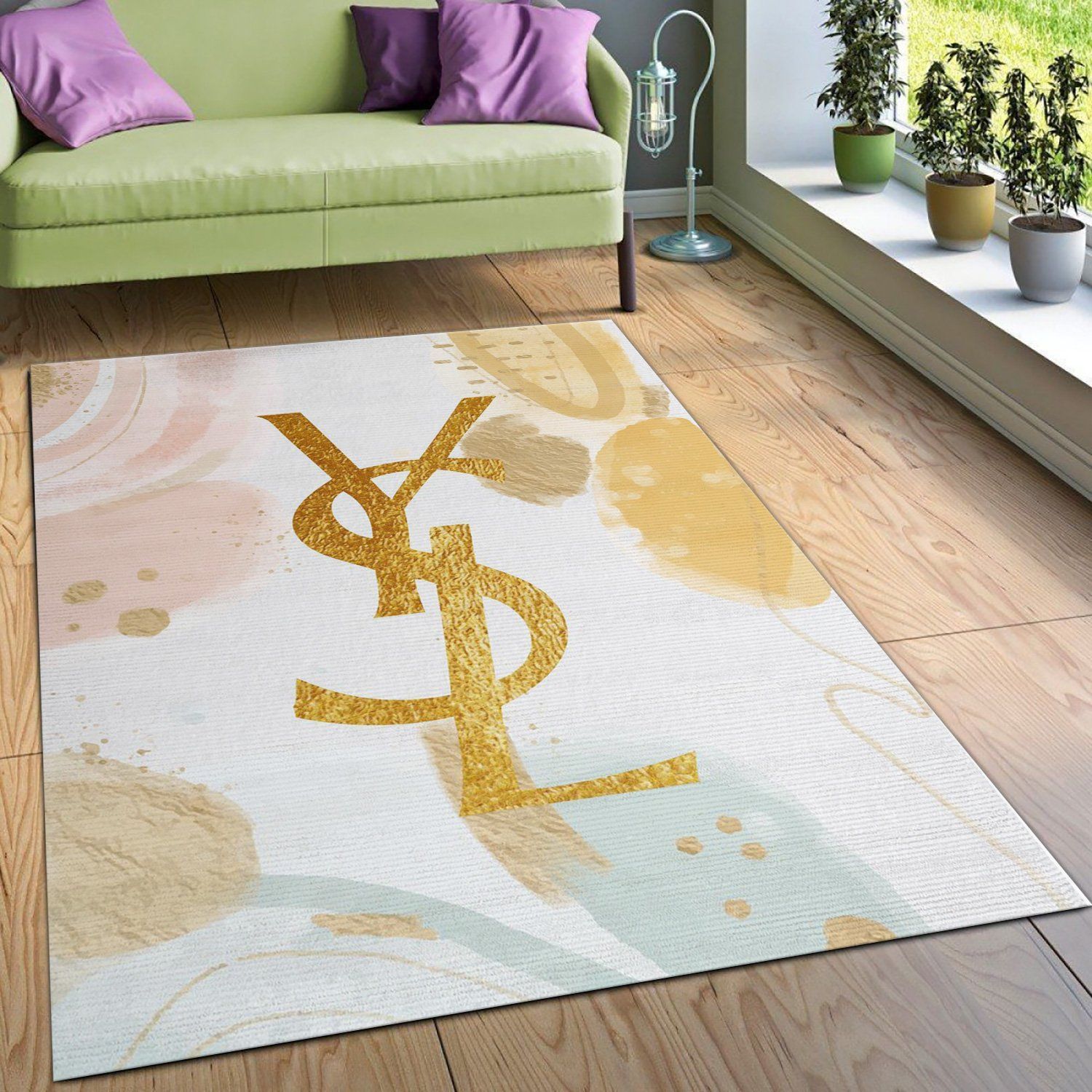 Ysl Yves Saint Lauren Rectangle Rug Bedroom Rug Home Decor Floor Decor - Indoor Outdoor Rugs 3