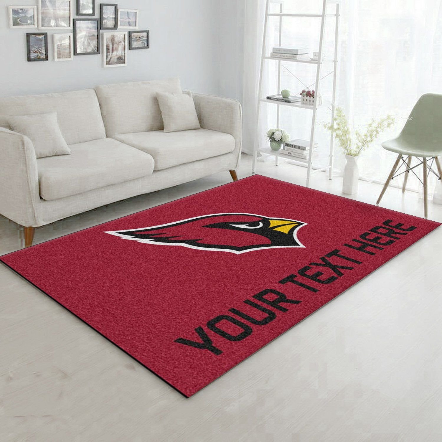 Customizable Arizona Cardinals Personalized Accent Rug NFL Area Rug For Christmas, Living Room Rug, Christmas Gift US Decor - Indoor Outdoor Rugs 3