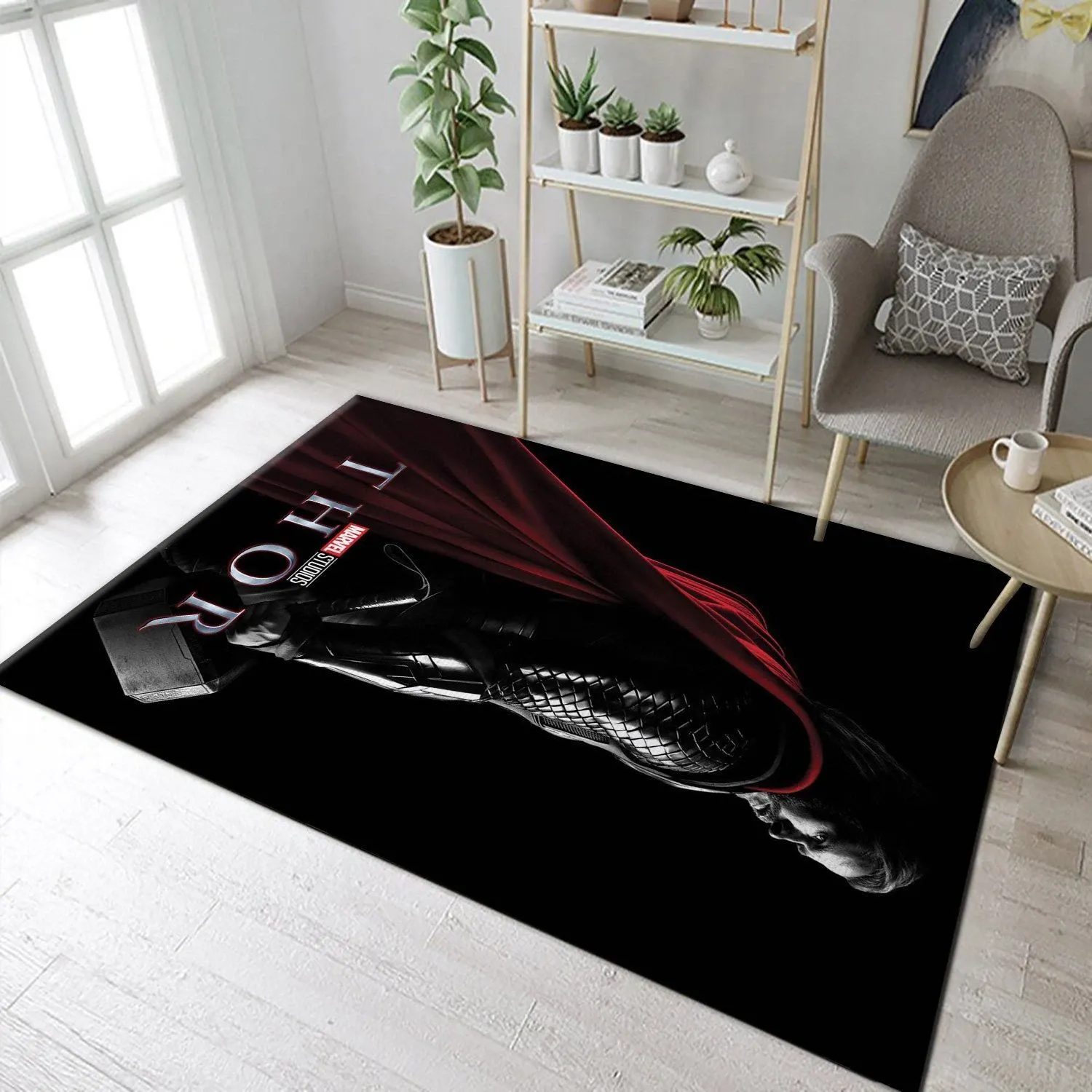 Thor Movie Area Rug Carpet, Living room and bedroom Rug, US Gift Decor - Indoor Outdoor Rugs 3