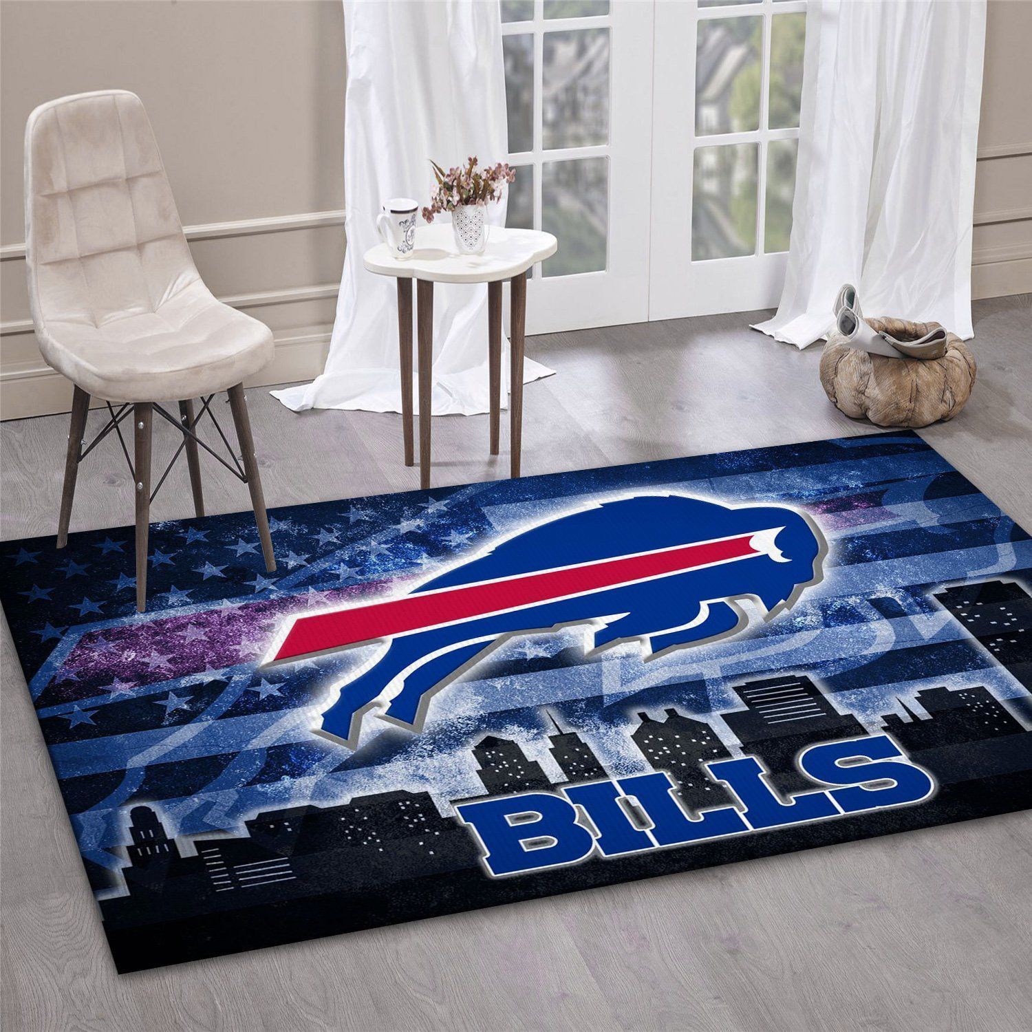 Buffalo Bills NFL Area Rug Bedroom Rug US Gift Decor - Indoor Outdoor Rugs 3