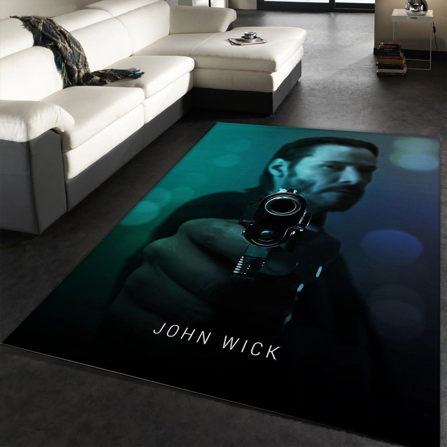 John Wick 2014 Rug Movie Rug US Gift Decor - Indoor Outdoor Rugs 1