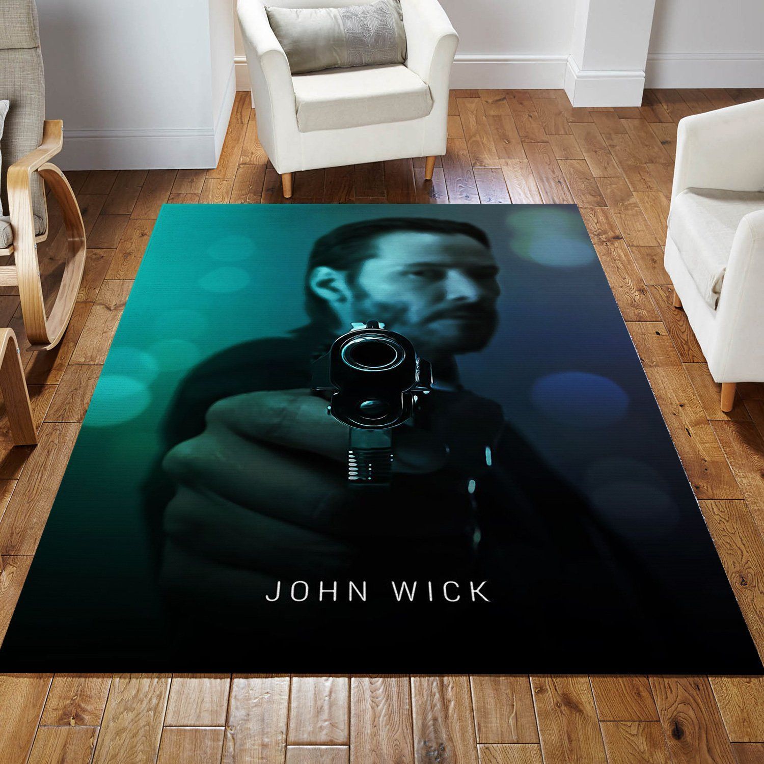 John Wick 2014 Rug Movie Rug US Gift Decor - Indoor Outdoor Rugs 3