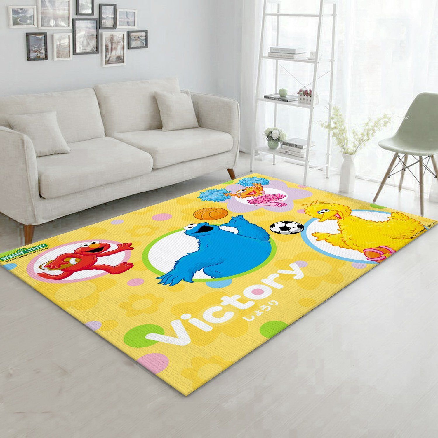 Sesame Street Learn Rug Living Room Rug Family Gift US Decor - Indoor Outdoor Rugs 2