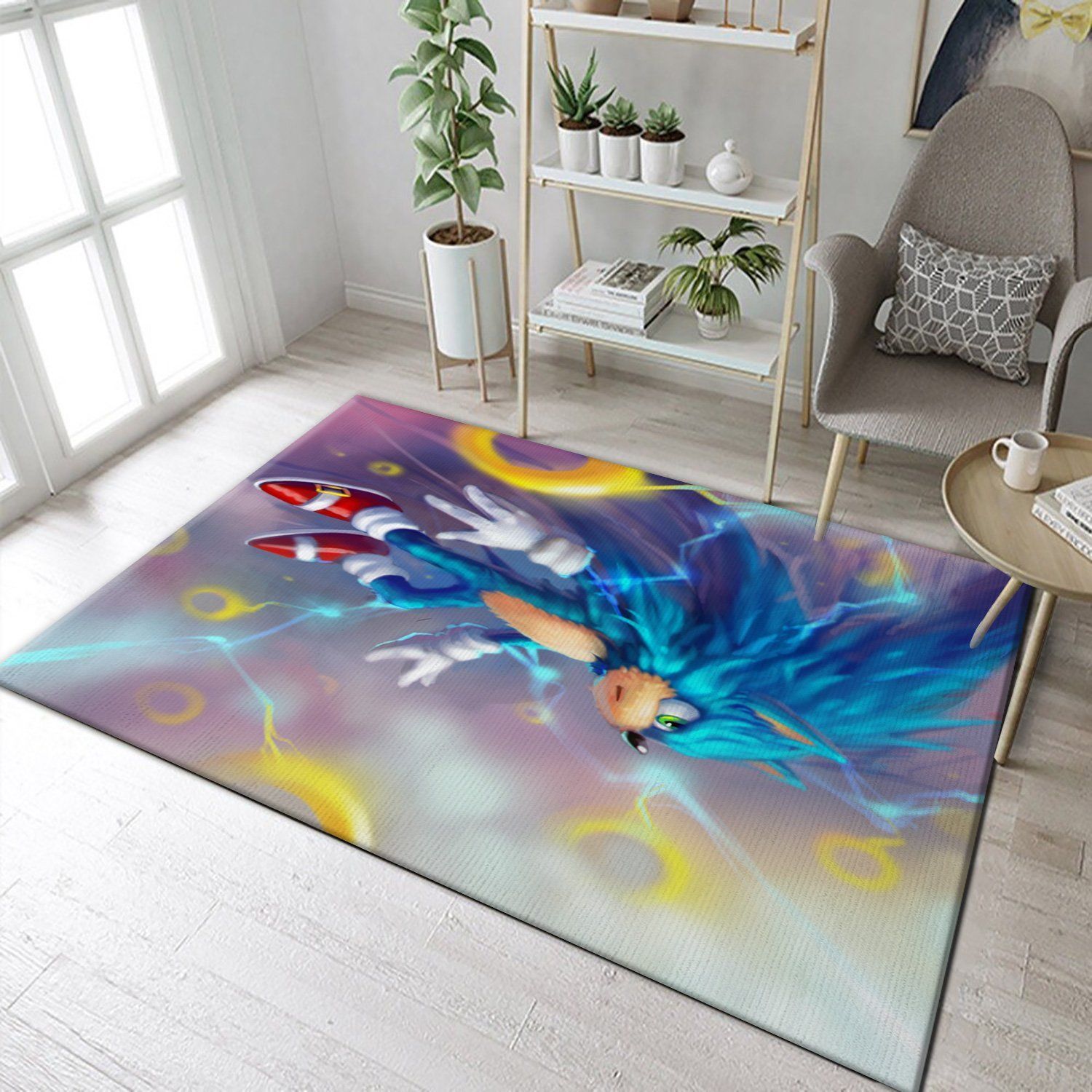 Sonic The Hedgehog Area Rug For Christmas, Living Room Rug, US Gift Decor - Indoor Outdoor Rugs 1