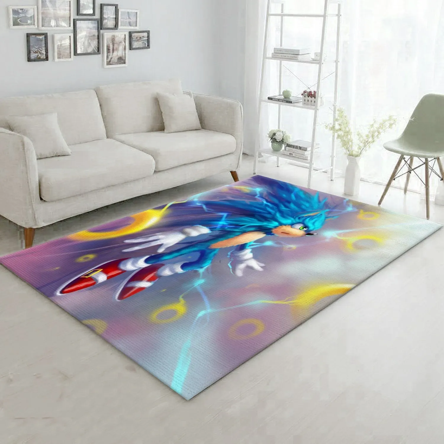 Sonic The Hedgehog Area Rug For Christmas, Living Room Rug, US Gift Decor - Indoor Outdoor Rugs 2