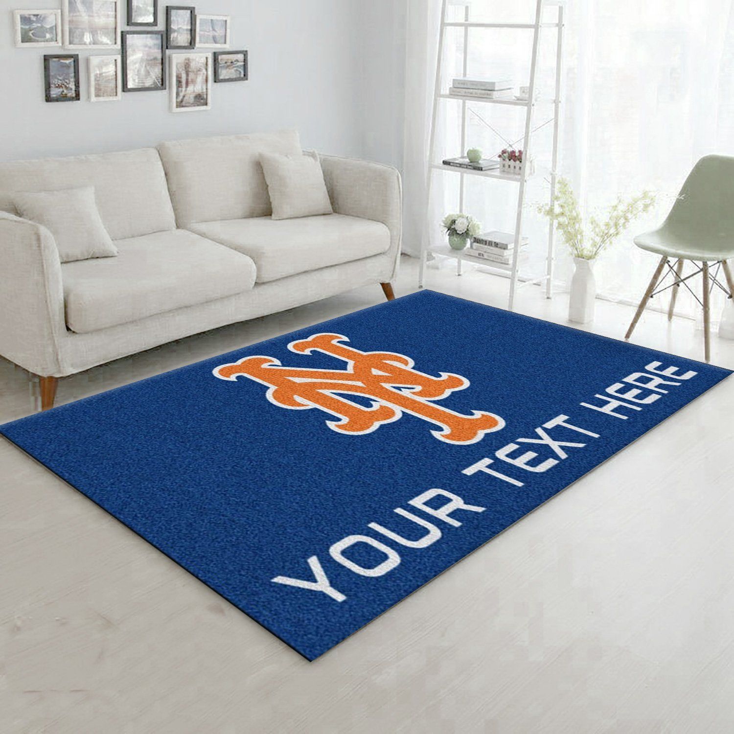 Customizable New York Mets Personalized Accent Rug Area Rug Carpet, Kitchen Rug, Home Decor Floor Decor - Indoor Outdoor Rugs 3