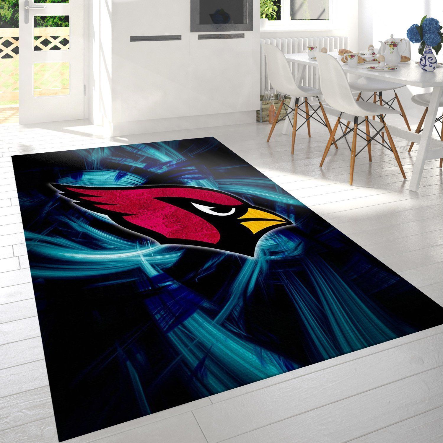 Arizona Cardinals Nfl Team Logo Rug Living Room Rug Home Decor Floor Decor - Indoor Outdoor Rugs 1