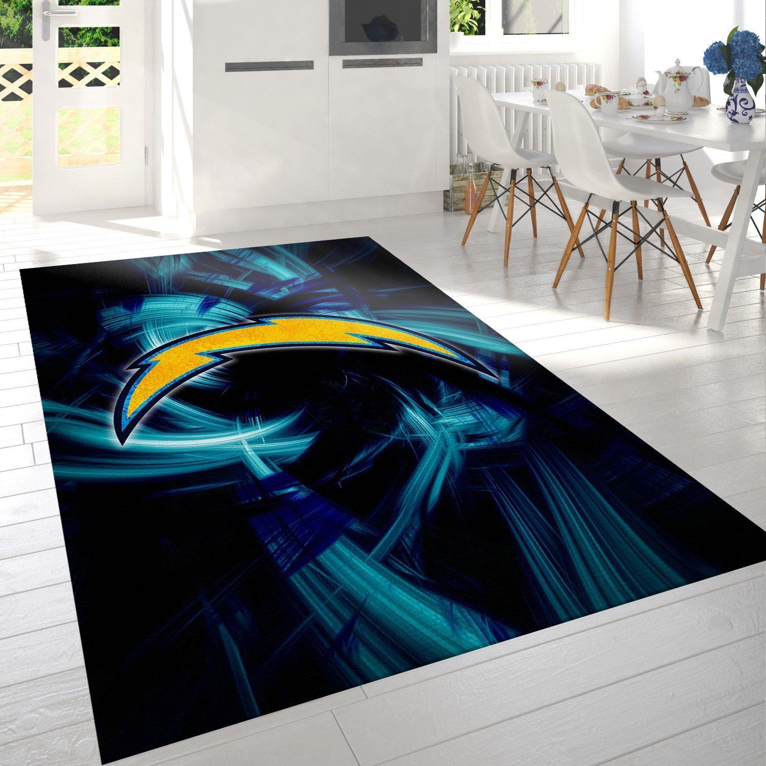 Los Angeles Chargers Nfl Area Rug Living Room Rug Home US Decor - Indoor Outdoor Rugs 1