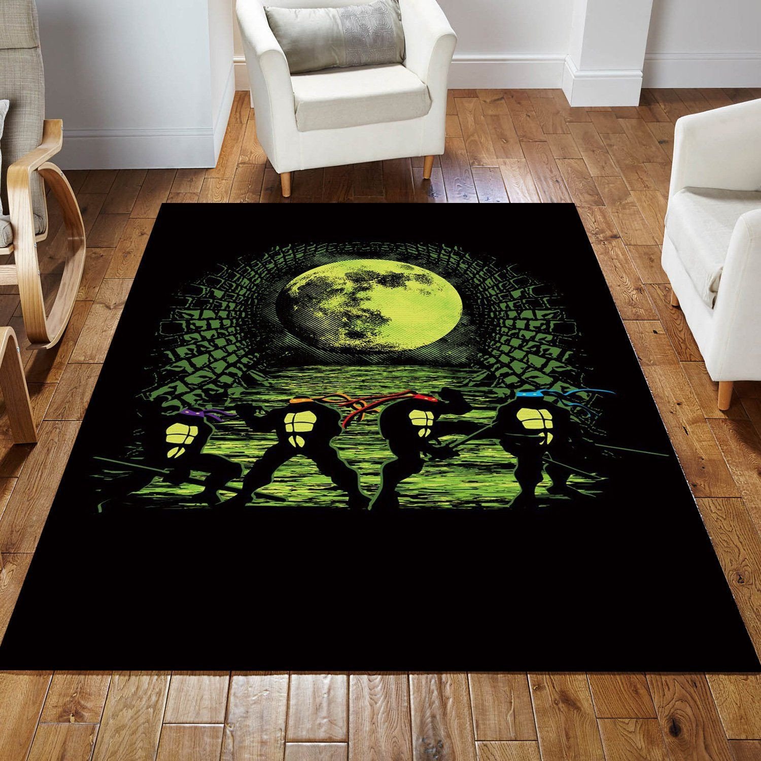 Turtle Power Area Rug For Christmas, Living Room Rug, Christmas Gift US Decor - Indoor Outdoor Rugs 3