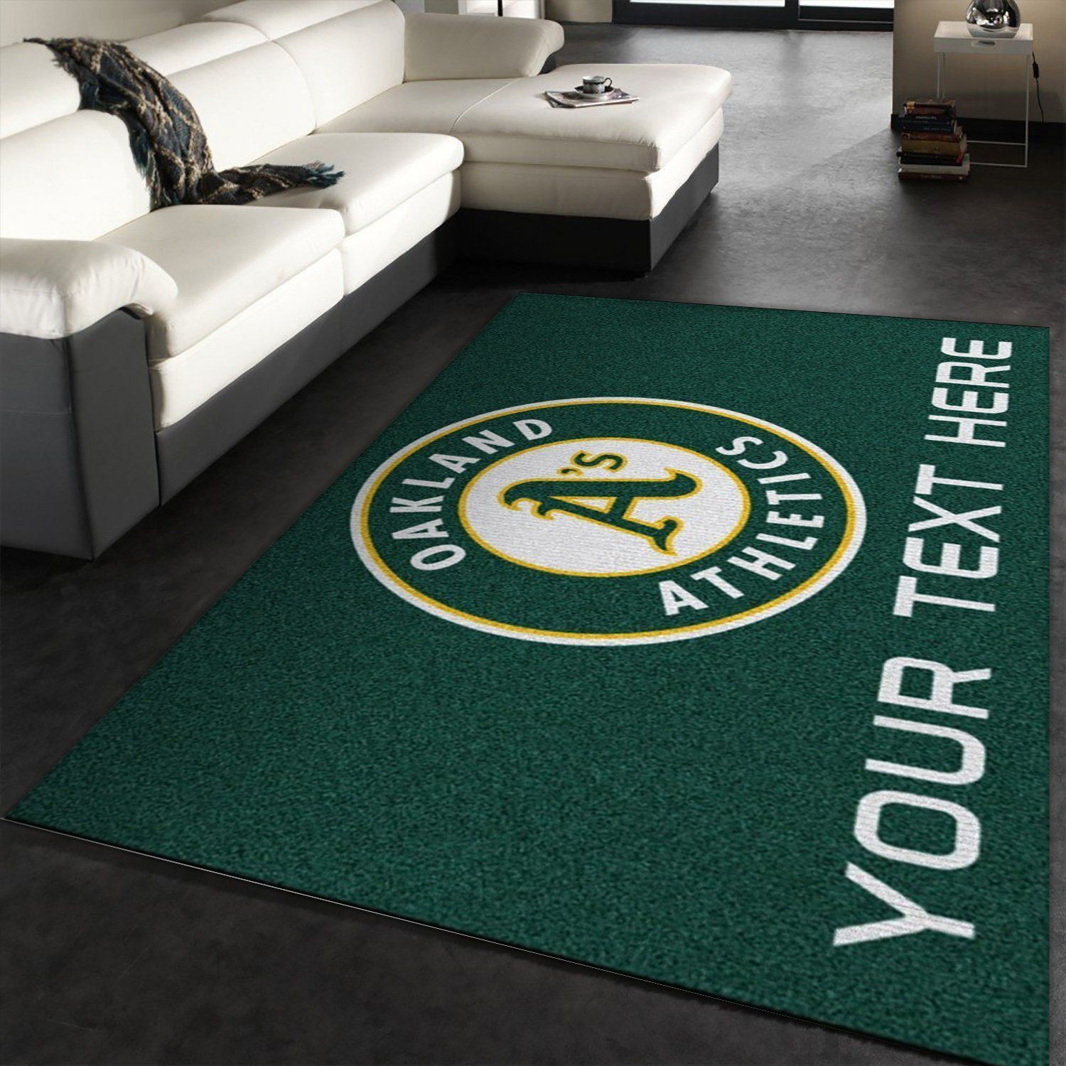Customizable Oakland Athletics Personalized Accent Rug Area Rug Carpet, Kitchen Rug, Home US Decor - Indoor Outdoor Rugs 1