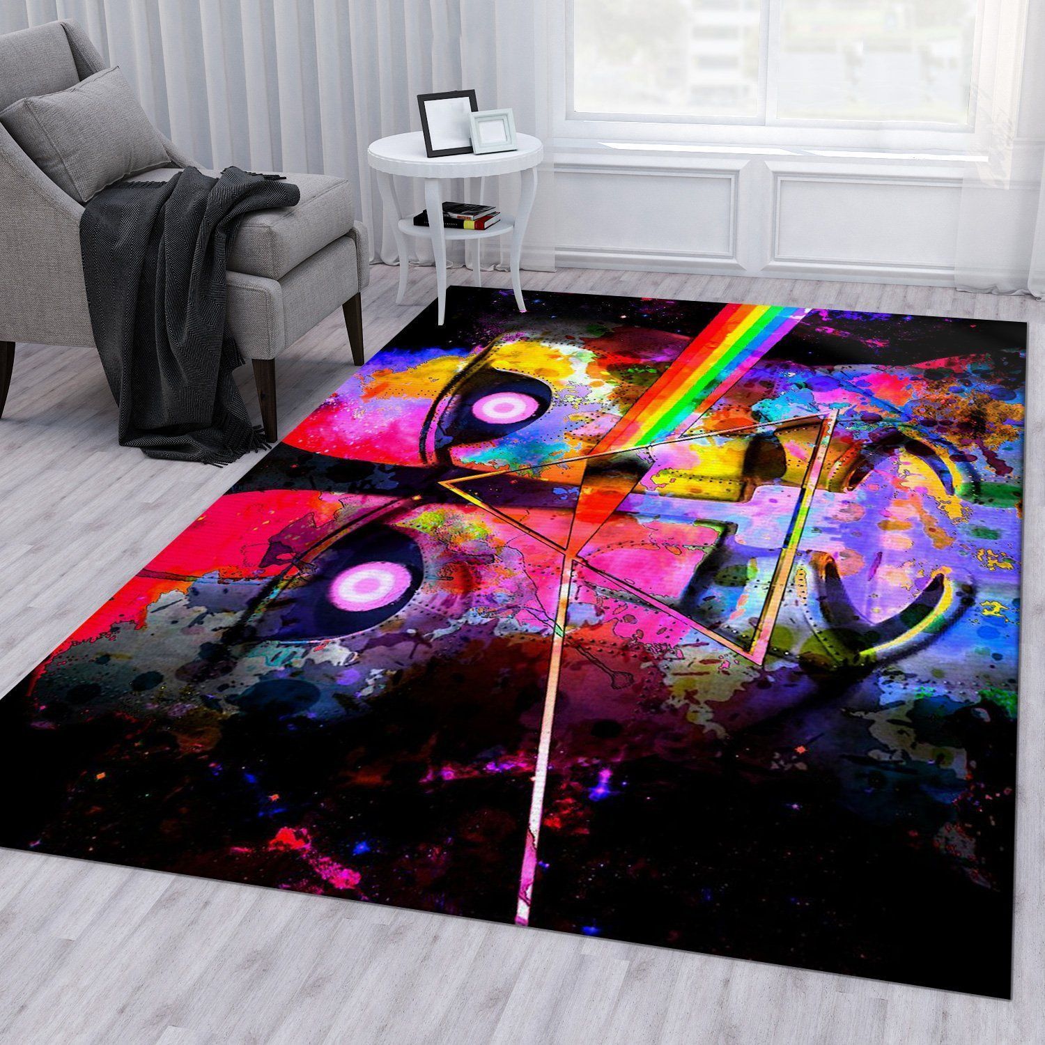 Pink Floyd Psychedelic Art Area Rug Bedroom Rug Home US Decor - Indoor Outdoor Rugs 1
