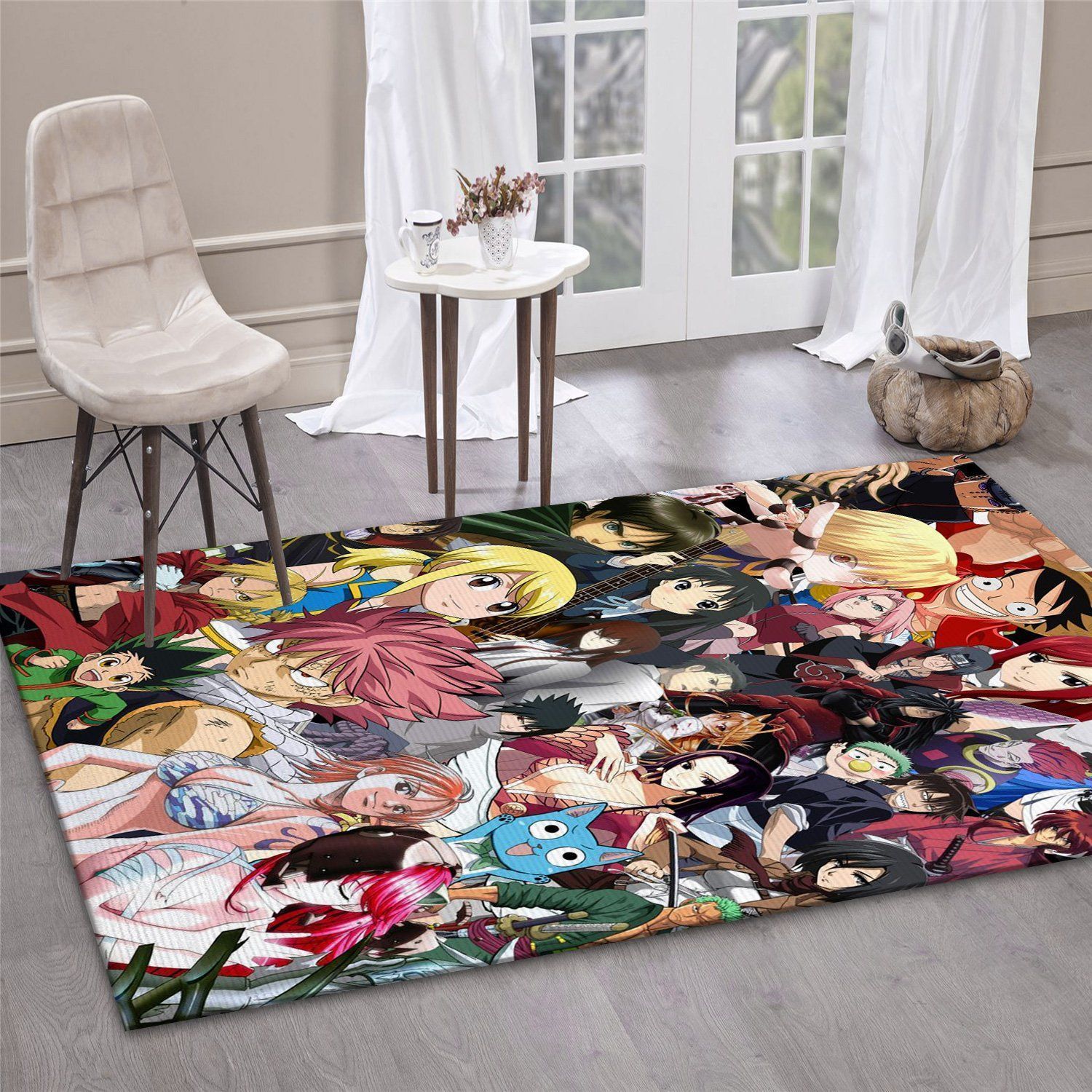 All Characters Anime Manga Crossover Area Rug Bedroom Rug Home US Decor - Indoor Outdoor Rugs 3
