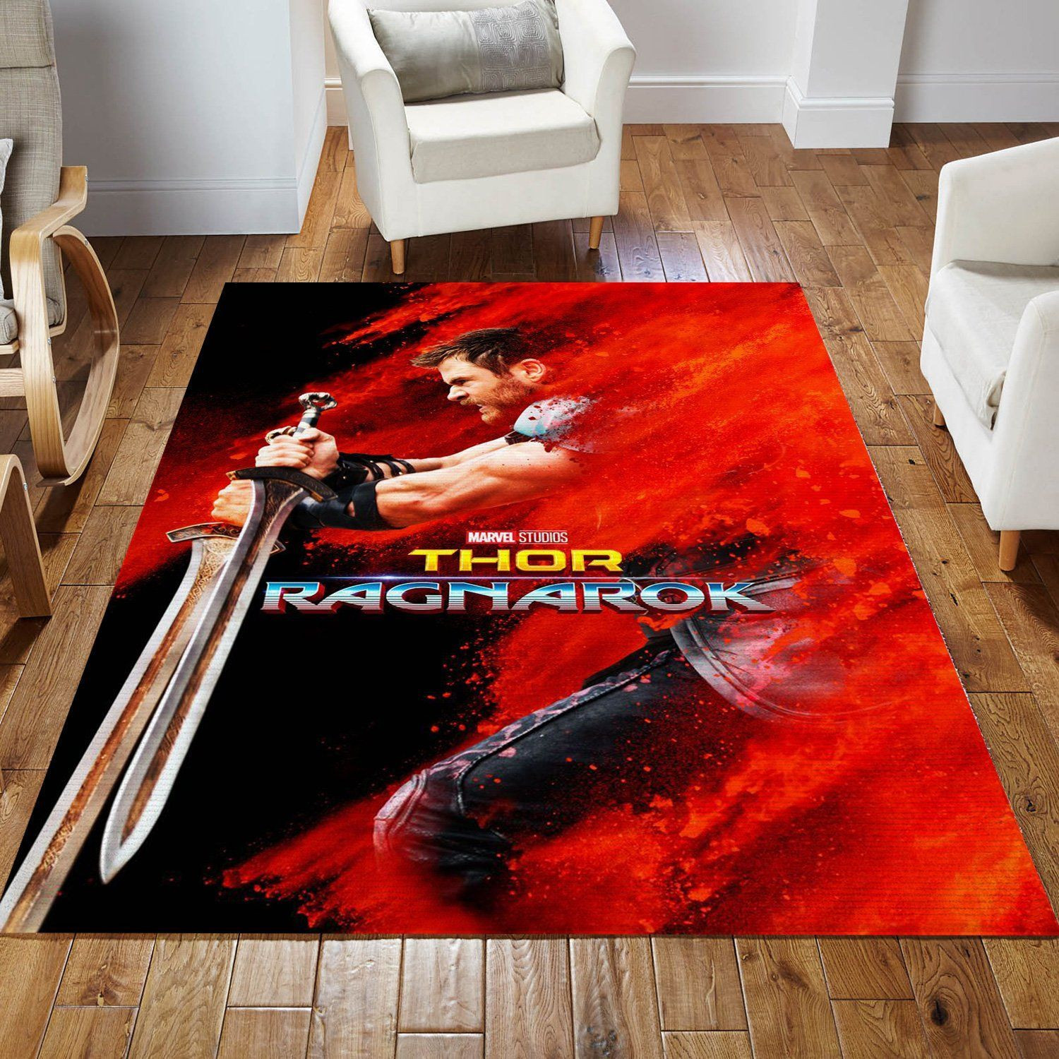 Thor Ragnarok Thor Area Rug For Christmas, Living Room Rug, Family Gift US Decor - Indoor Outdoor Rugs 3