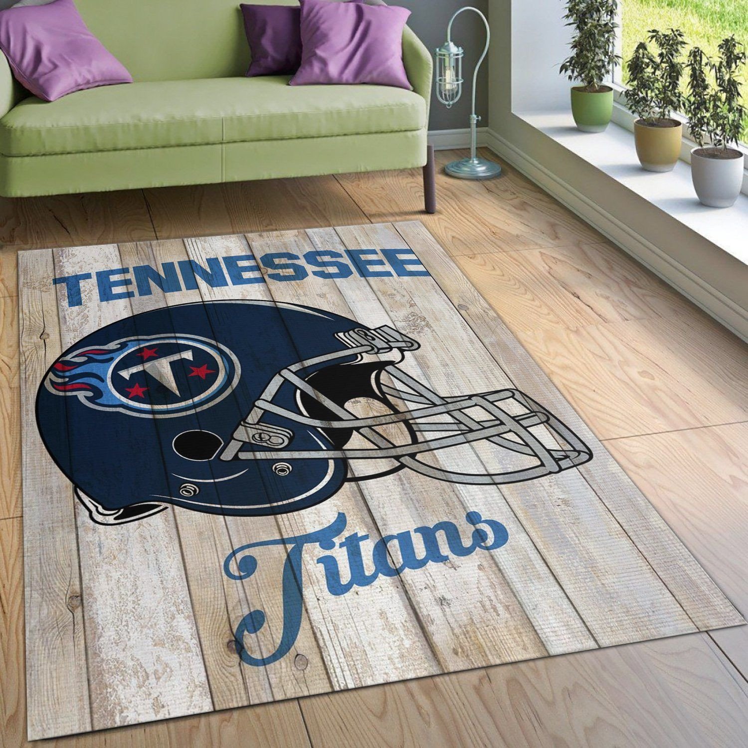 Tennessee Titans Blue Nfl Rug Living Room Rug Home US Decor - Indoor Outdoor Rugs 2