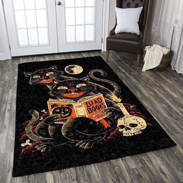 Cat Halloween Area Rugs Living Room Carpet, Rug The US Decor 1