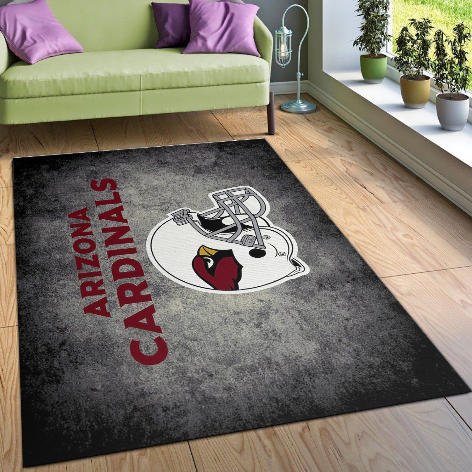 Arizona Cardinals Imperial Distressed Rug NFL Team Logos Area Rug, Living room and bedroom Rug, US Gift Decor - Indoor Outdoor Rugs 3