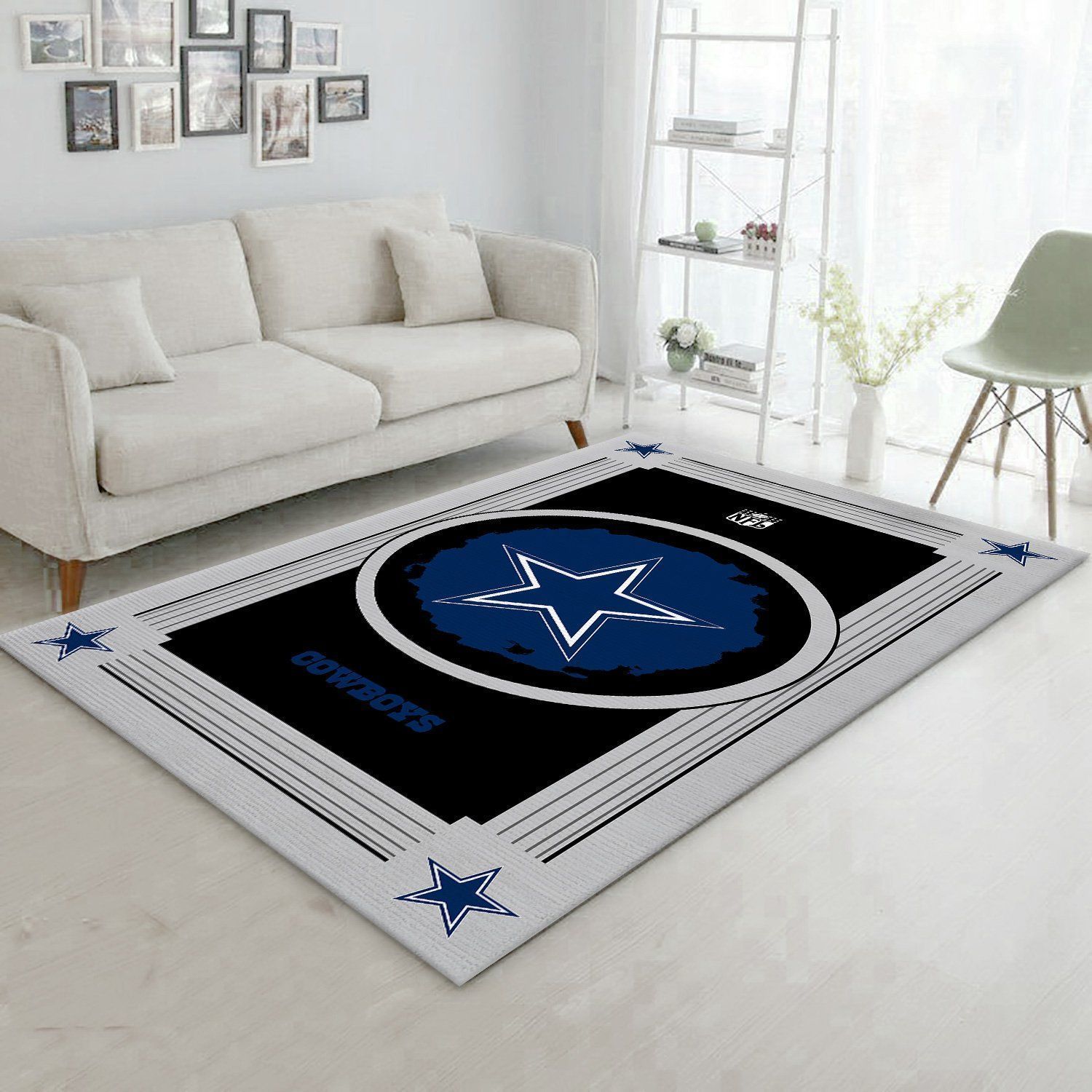 Dallas Cowboys NFL Logo Style Area Rugs Living Room Carpet Floor Decor The US Decor - Indoor Outdoor Rugs 1