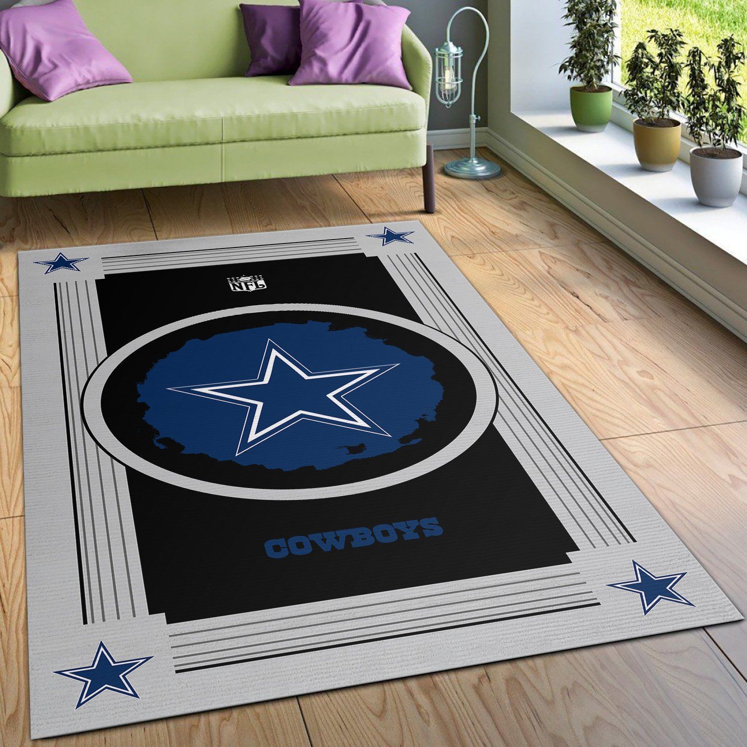 Dallas Cowboys NFL Logo Style Area Rugs Living Room Carpet Floor Decor The US Decor - Indoor Outdoor Rugs 2